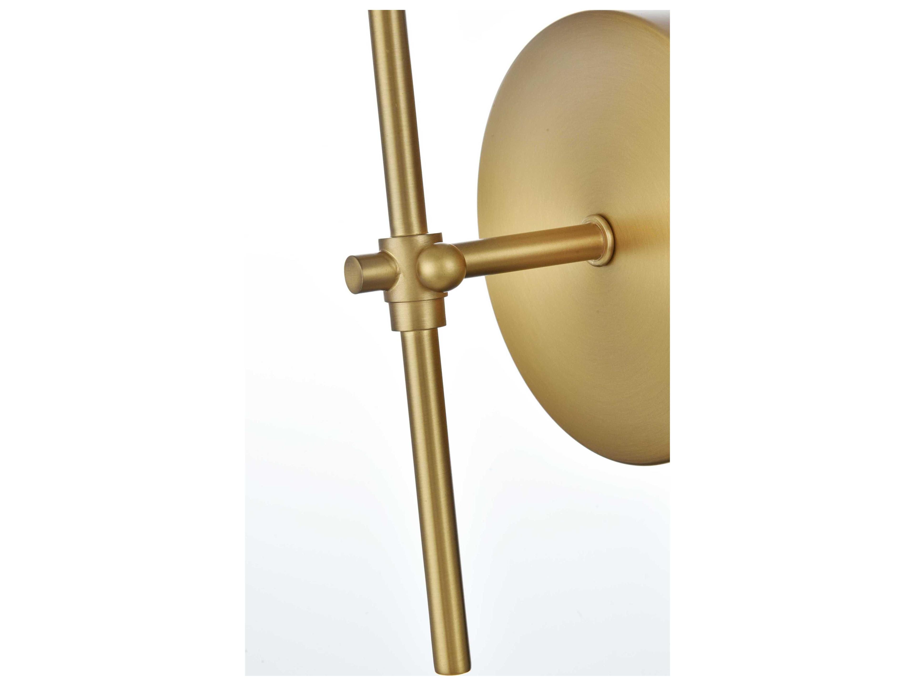 Elegant Lighting Mel 1-Light Satin Gold Wall Sconce