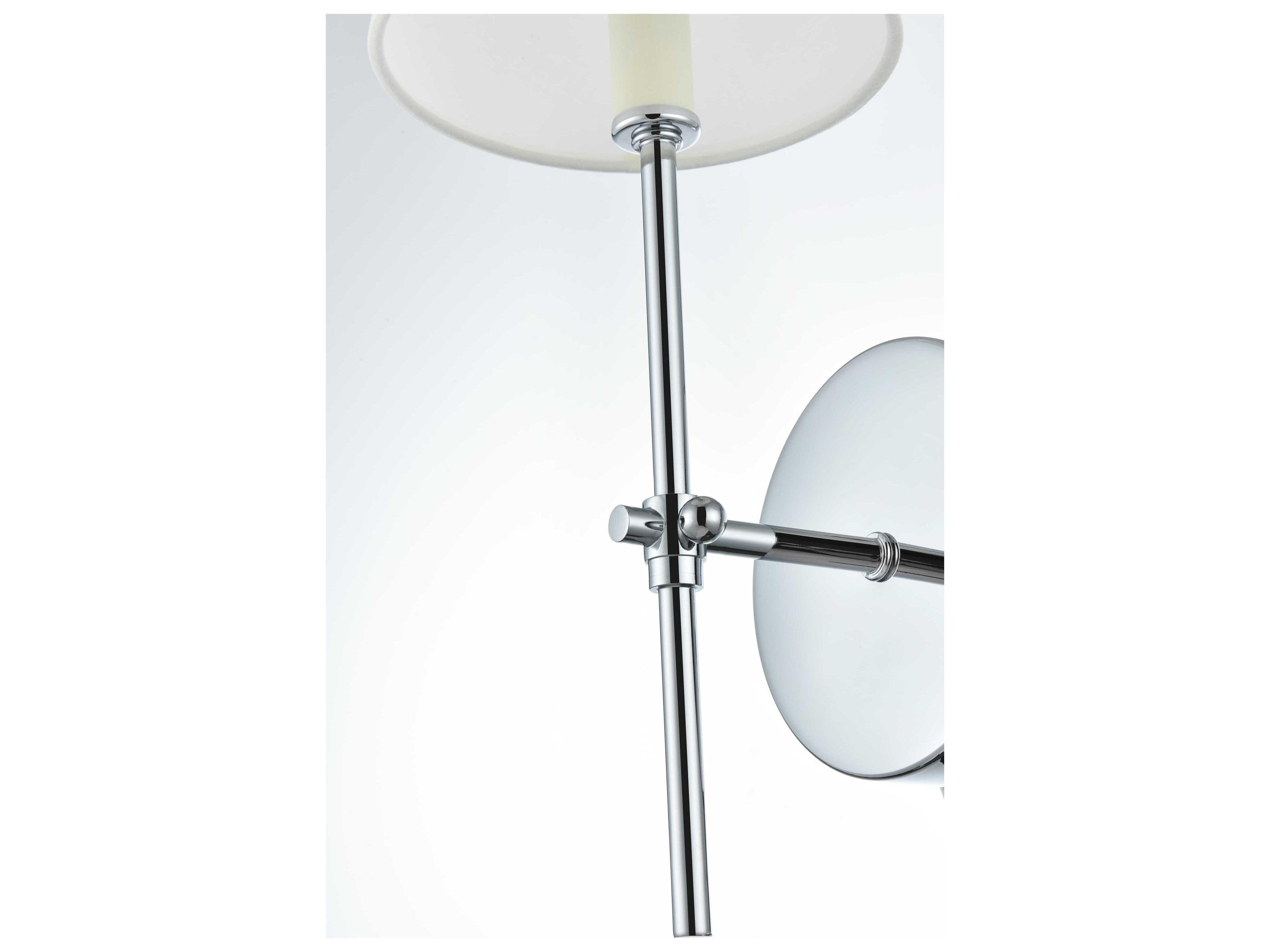 Elegant Lighting Mel 1-Light Chrome Wall Sconce