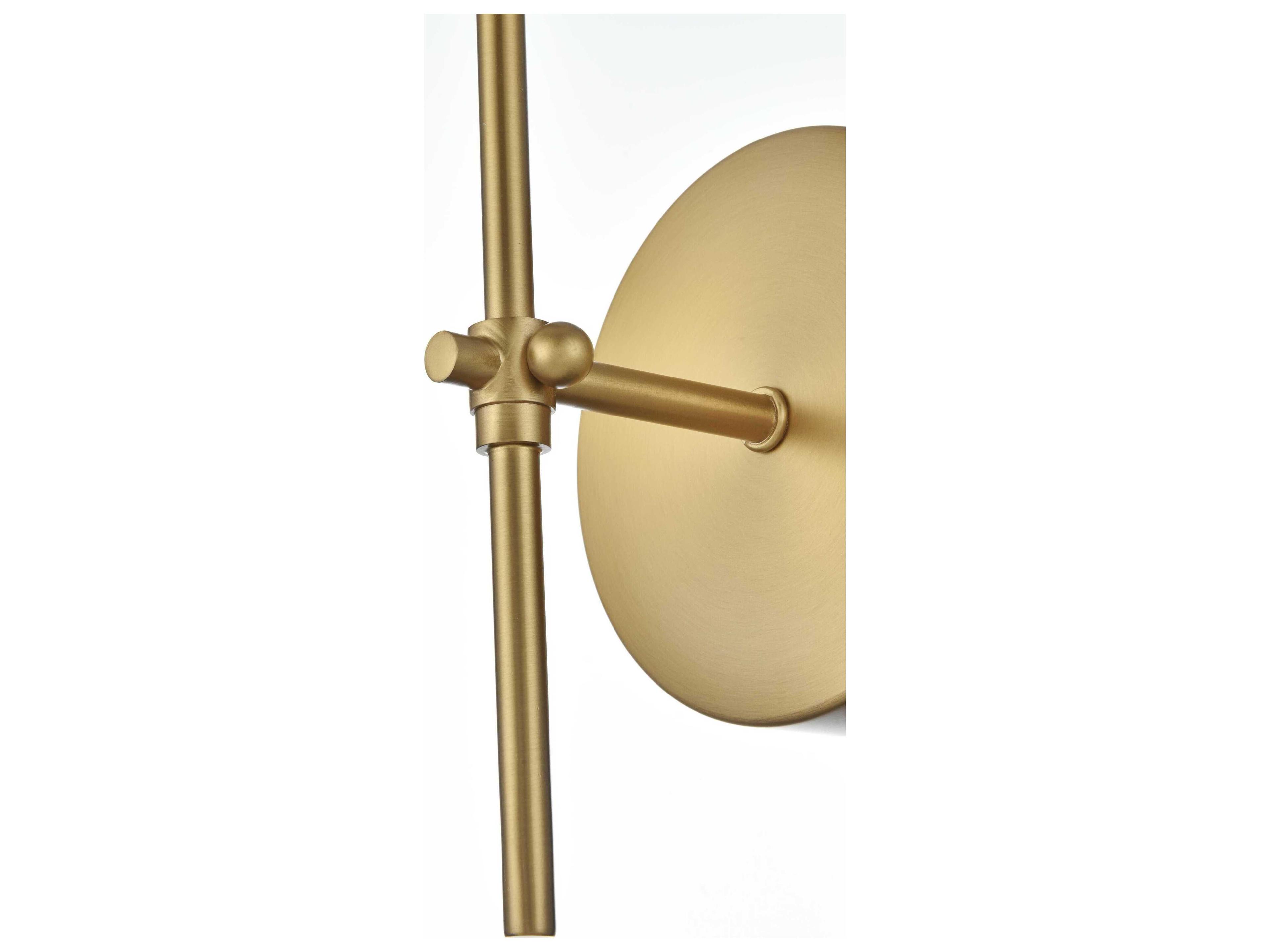 Elegant Lighting Mel 1-Light Satin Gold Wall Sconce