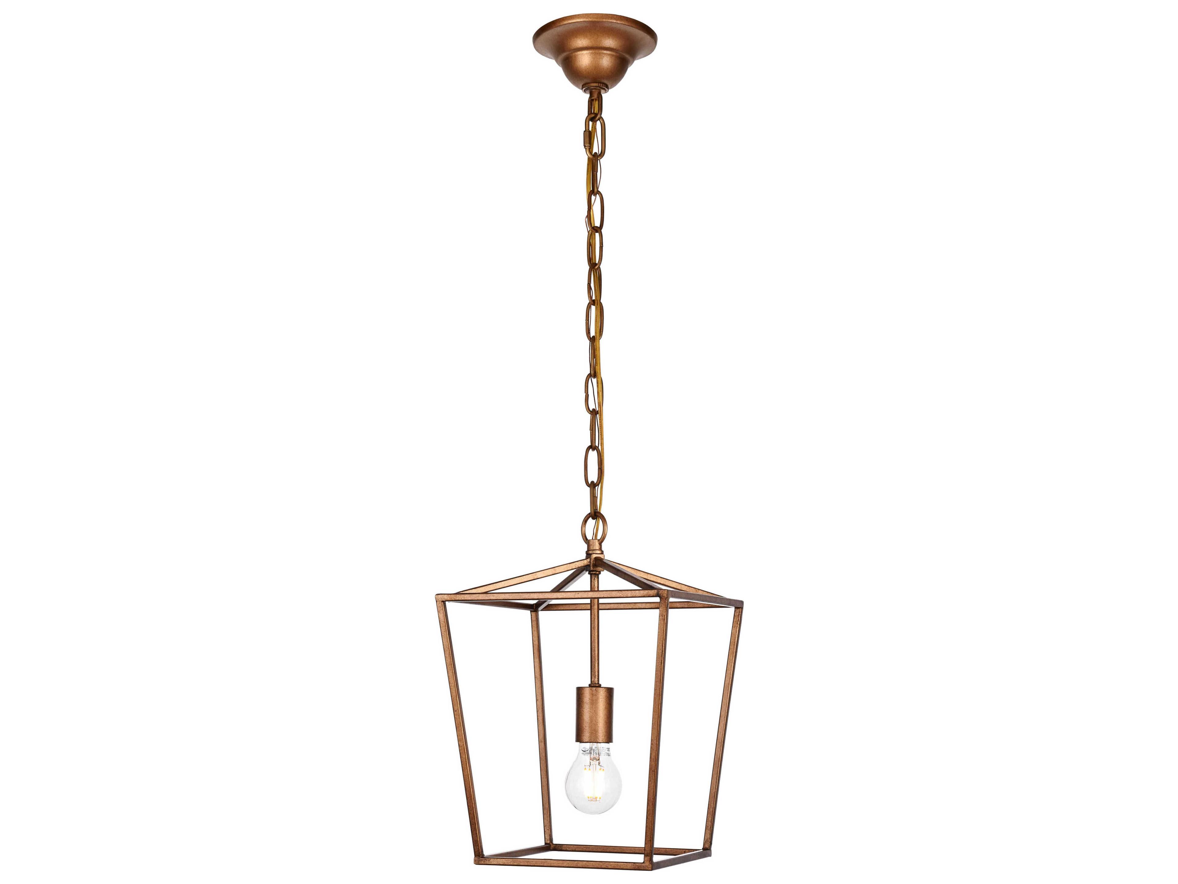 Maddox 1-Light Vintage Gold Mini Pendant