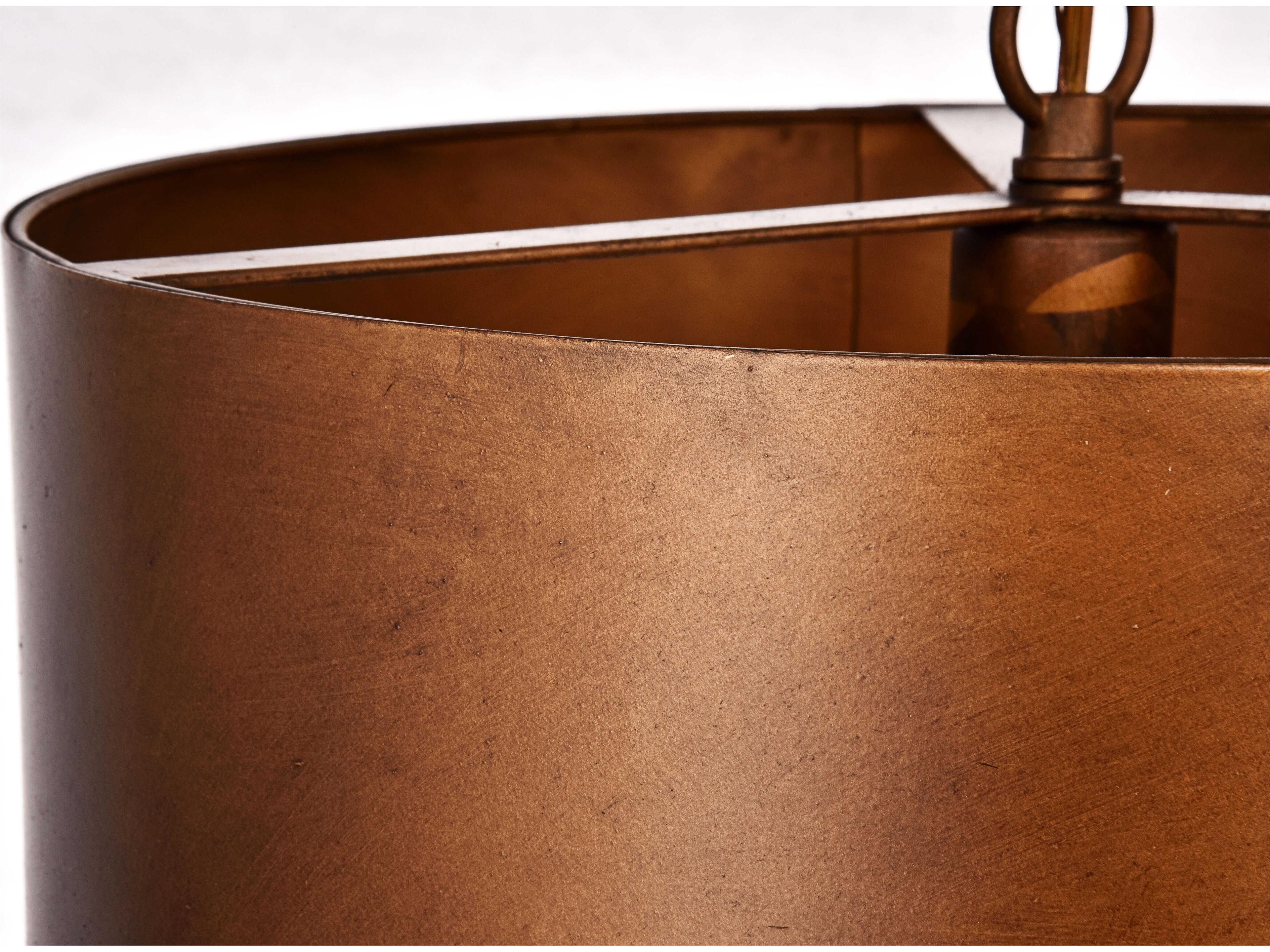 Elegant Lighting Miro 1-Light Manual Brass Drum Pendant