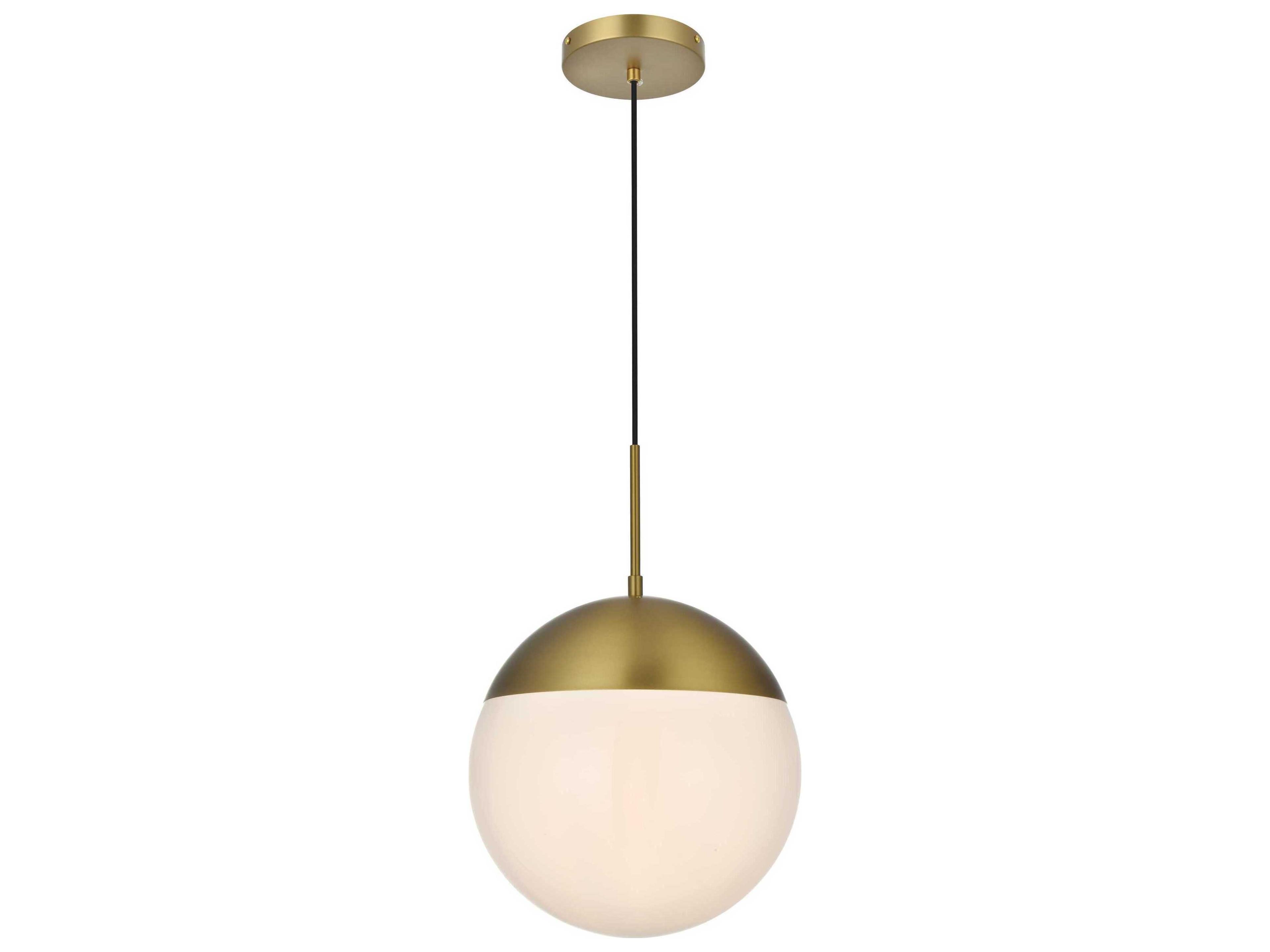 Eclipse 1-Light Satin Gold Globe Mini Pendant