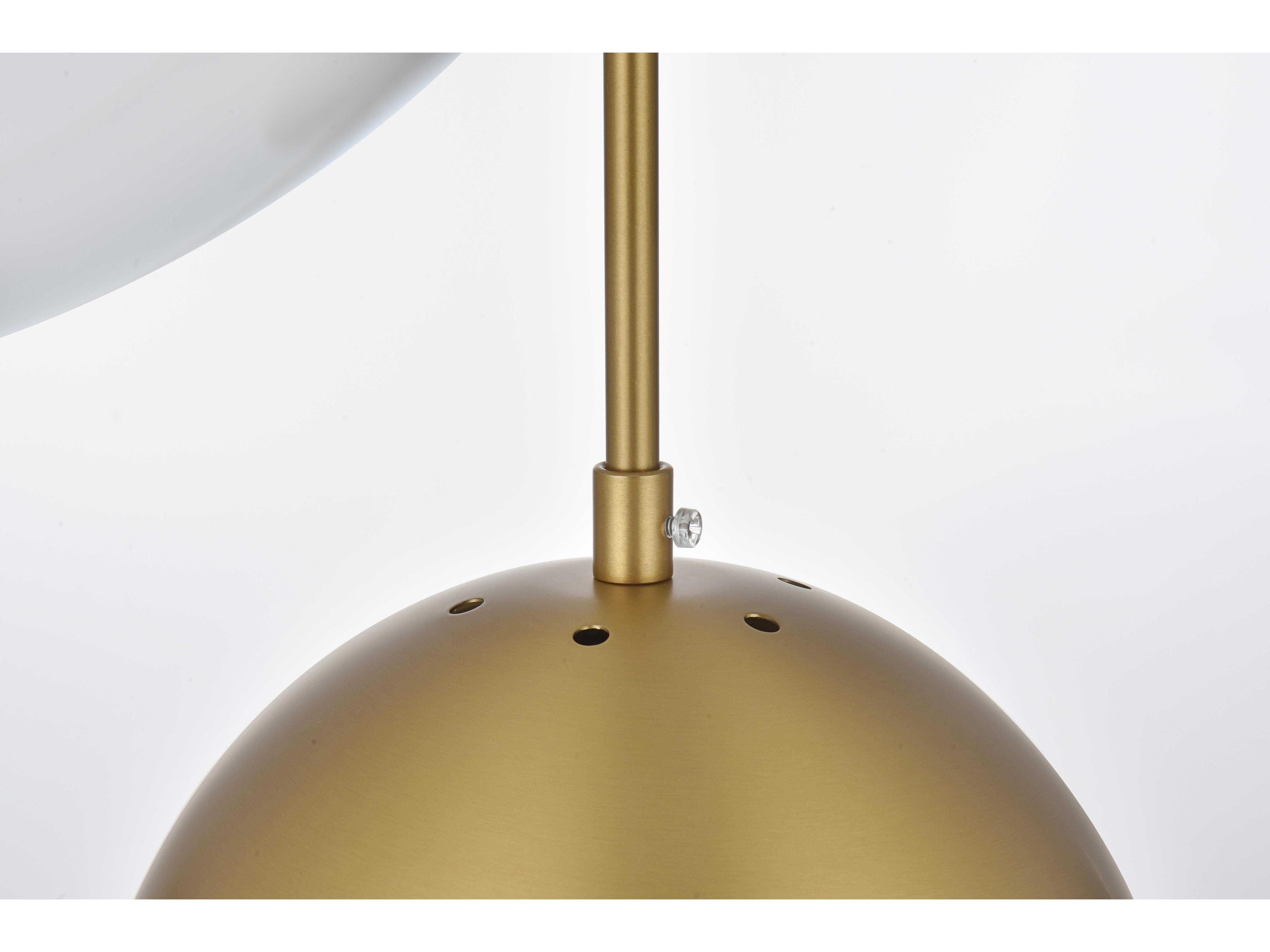 Elegant Lighting Eclipse 5-Light Satin Gold Globe Pendant