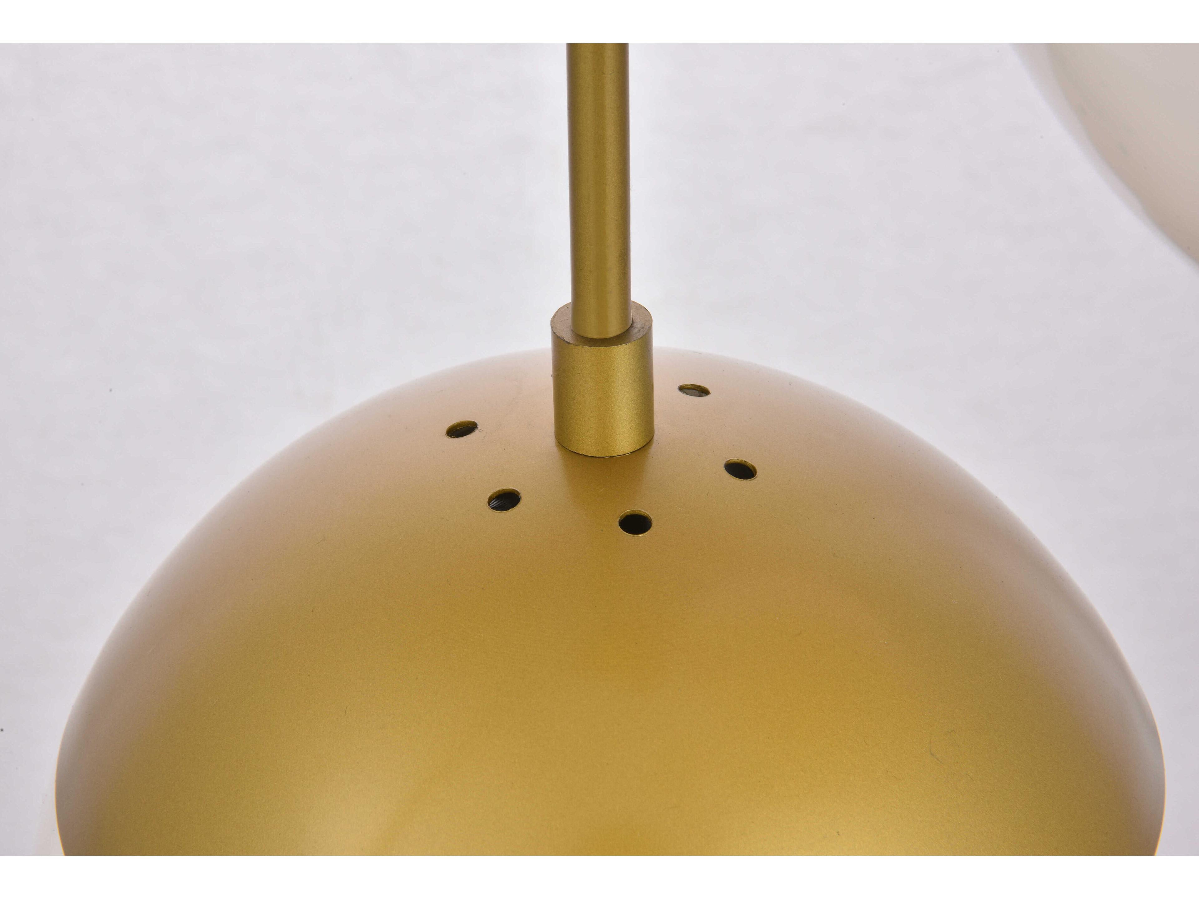 Elegant Lighting Eclipse 5-Light Brass Glass Globe Pendant