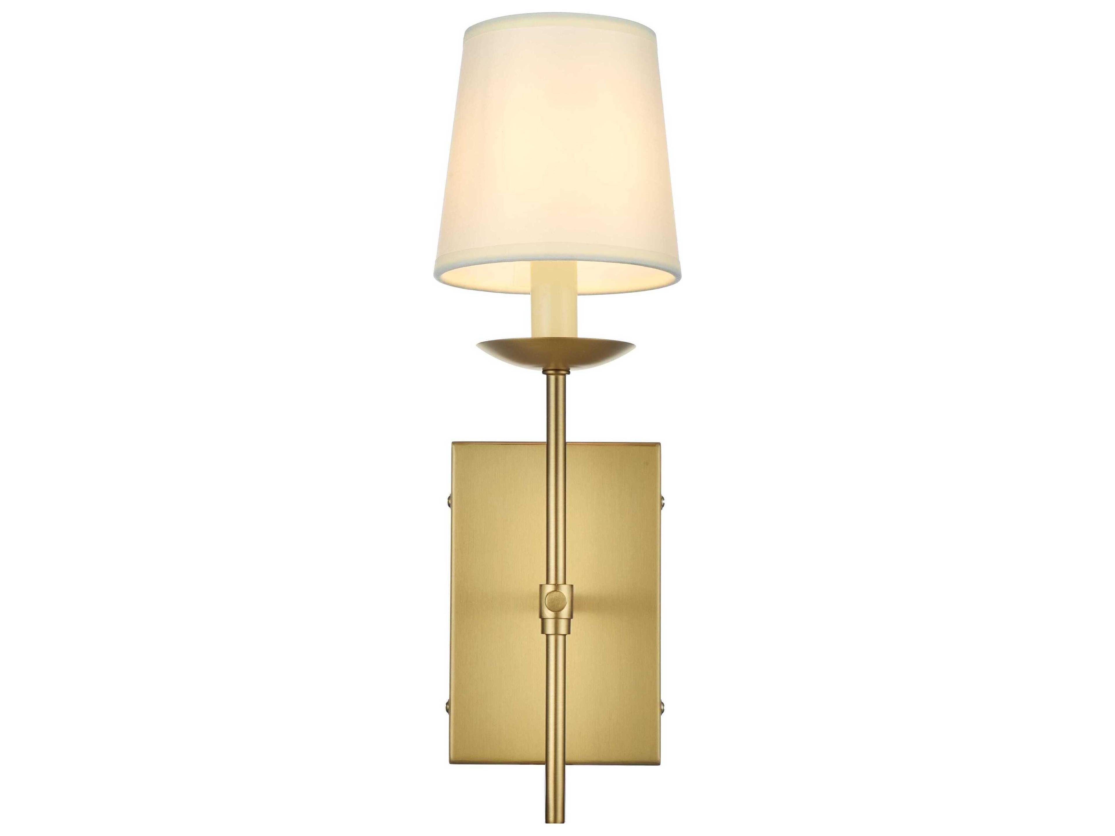 Elegant Lighting Eclipse 1-Light Satin Gold Wall Sconce