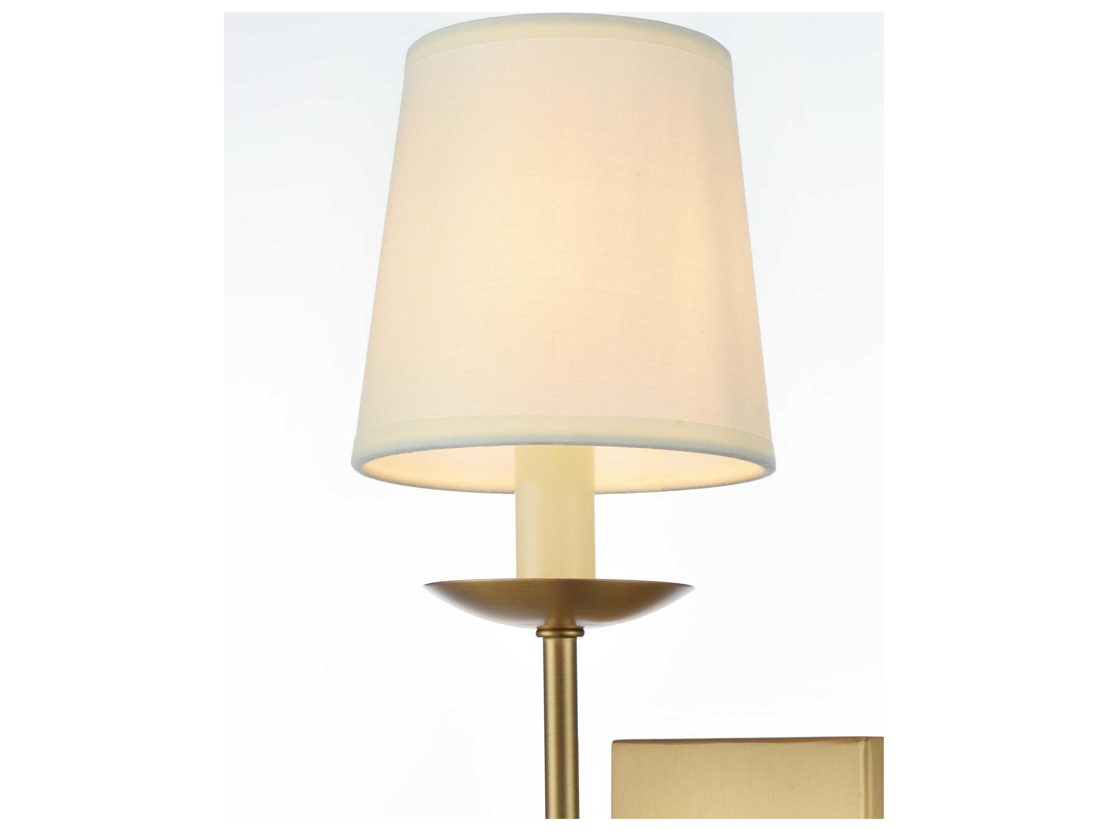 Elegant Lighting Eclipse 1-Light Satin Gold Wall Sconce