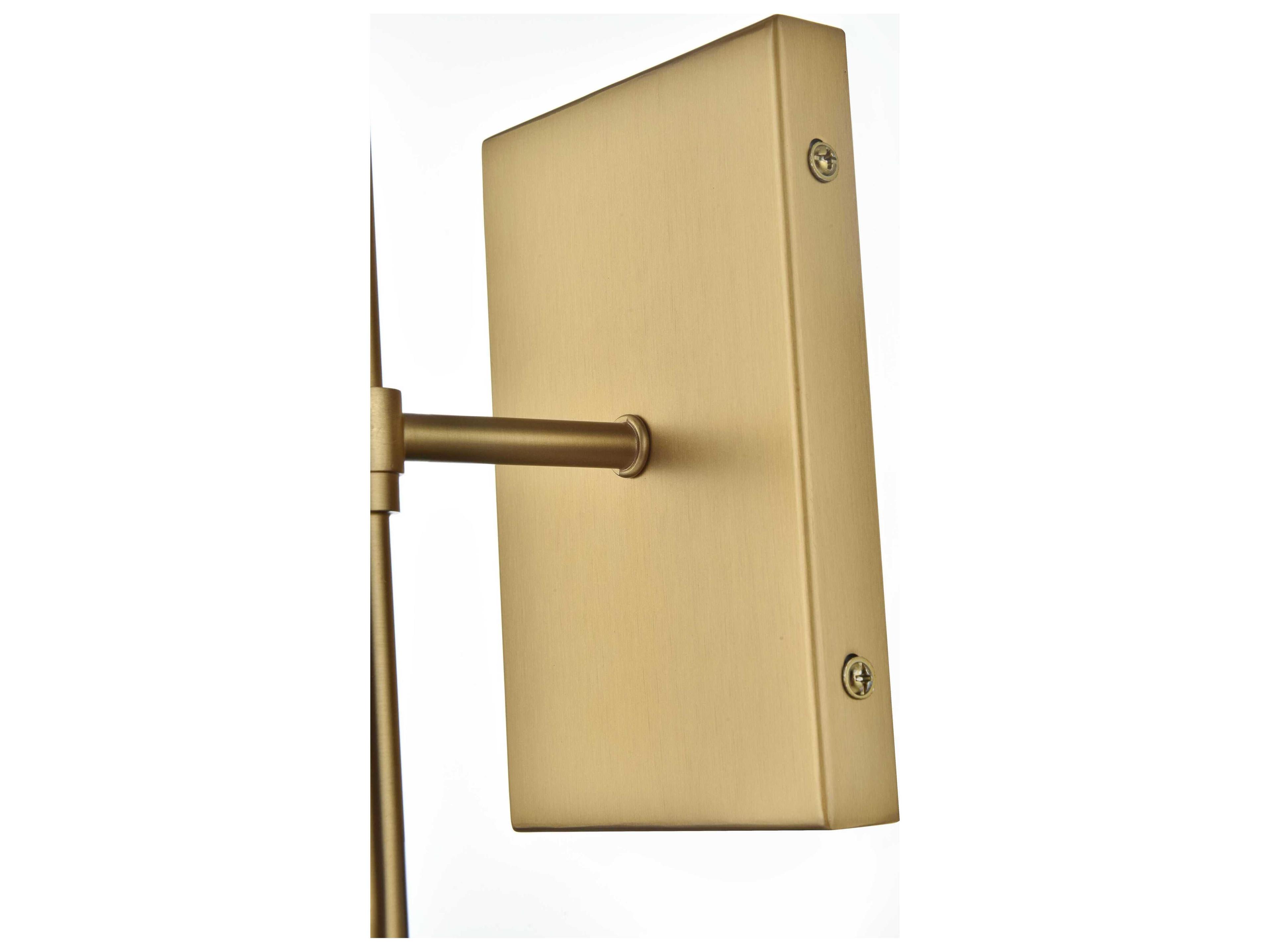 Elegant Lighting Eclipse 1-Light Satin Gold Wall Sconce