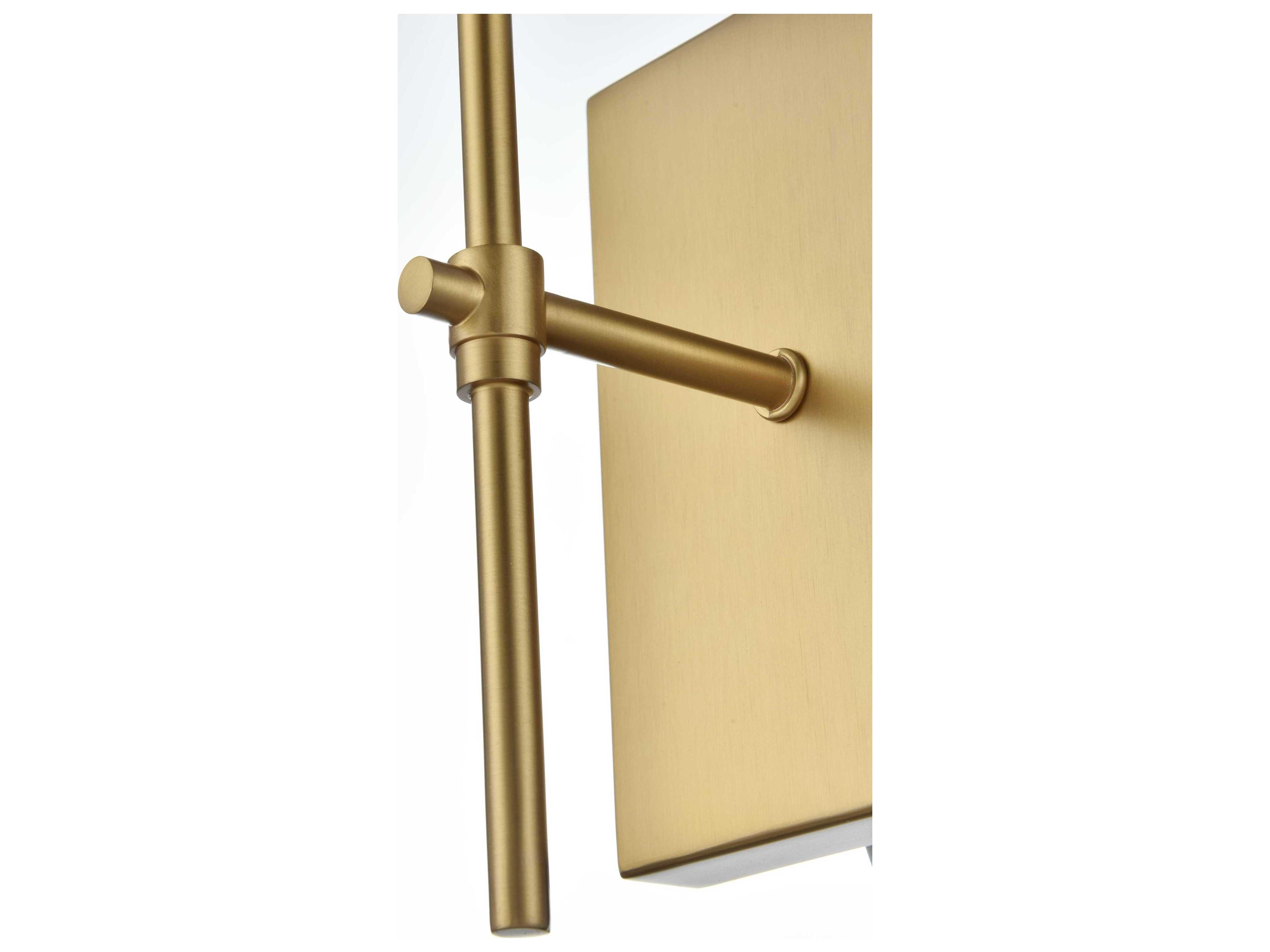 Elegant Lighting Eclipse 1-Light Satin Gold Wall Sconce