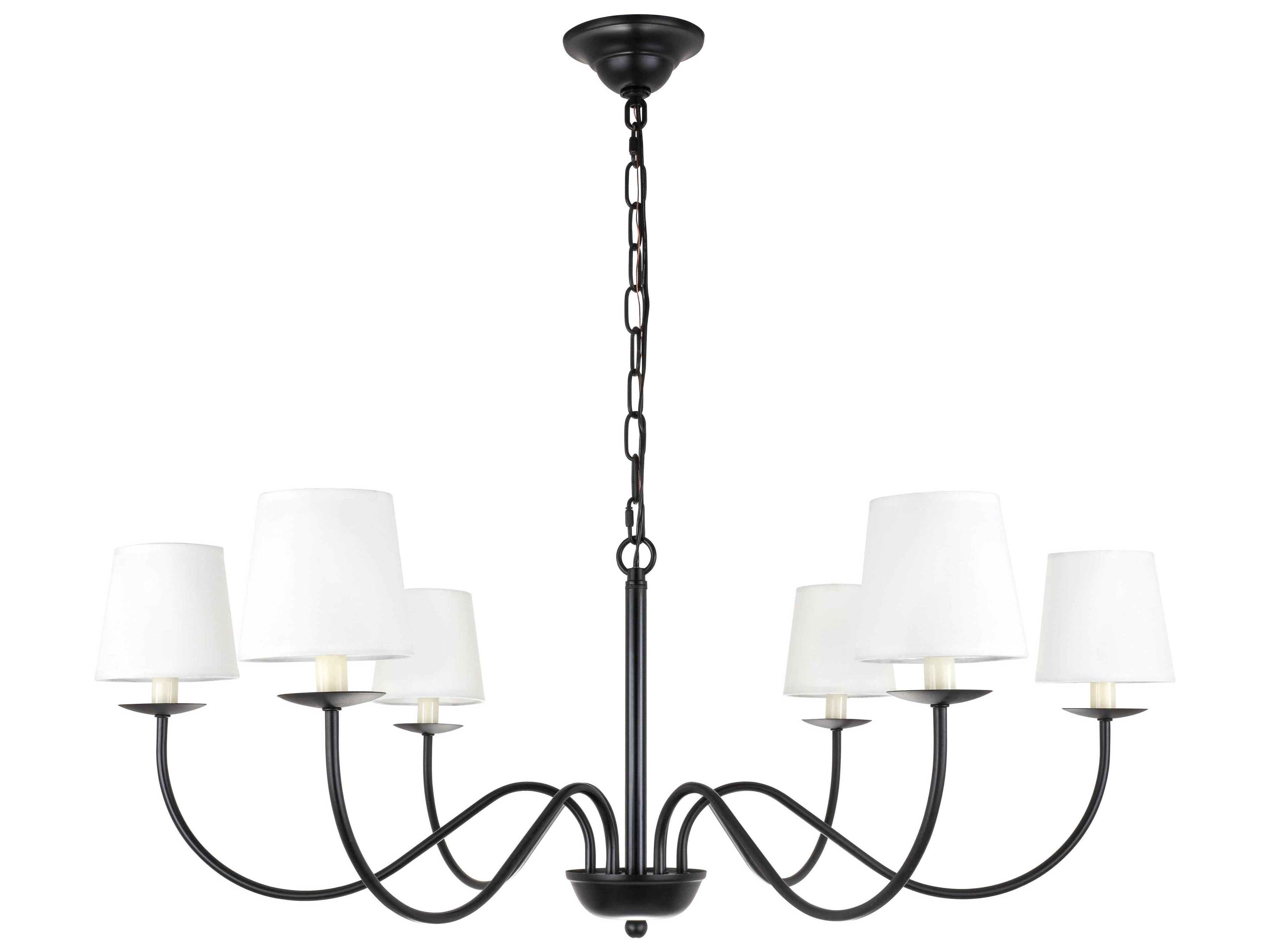 Eclipse 6-Light Black Chandelier