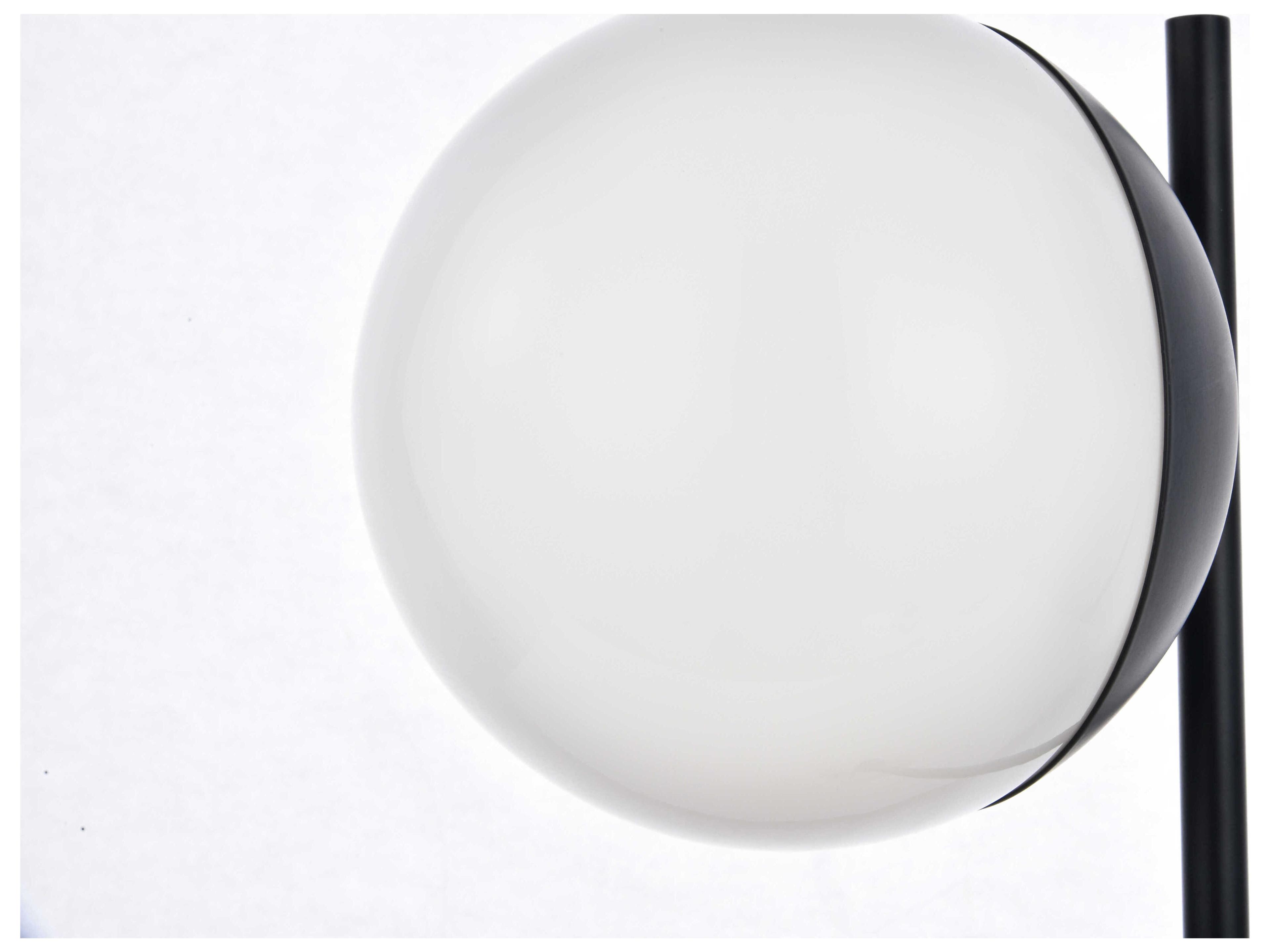 Elegant Lighting Eclipse Black Glass Table Lamp