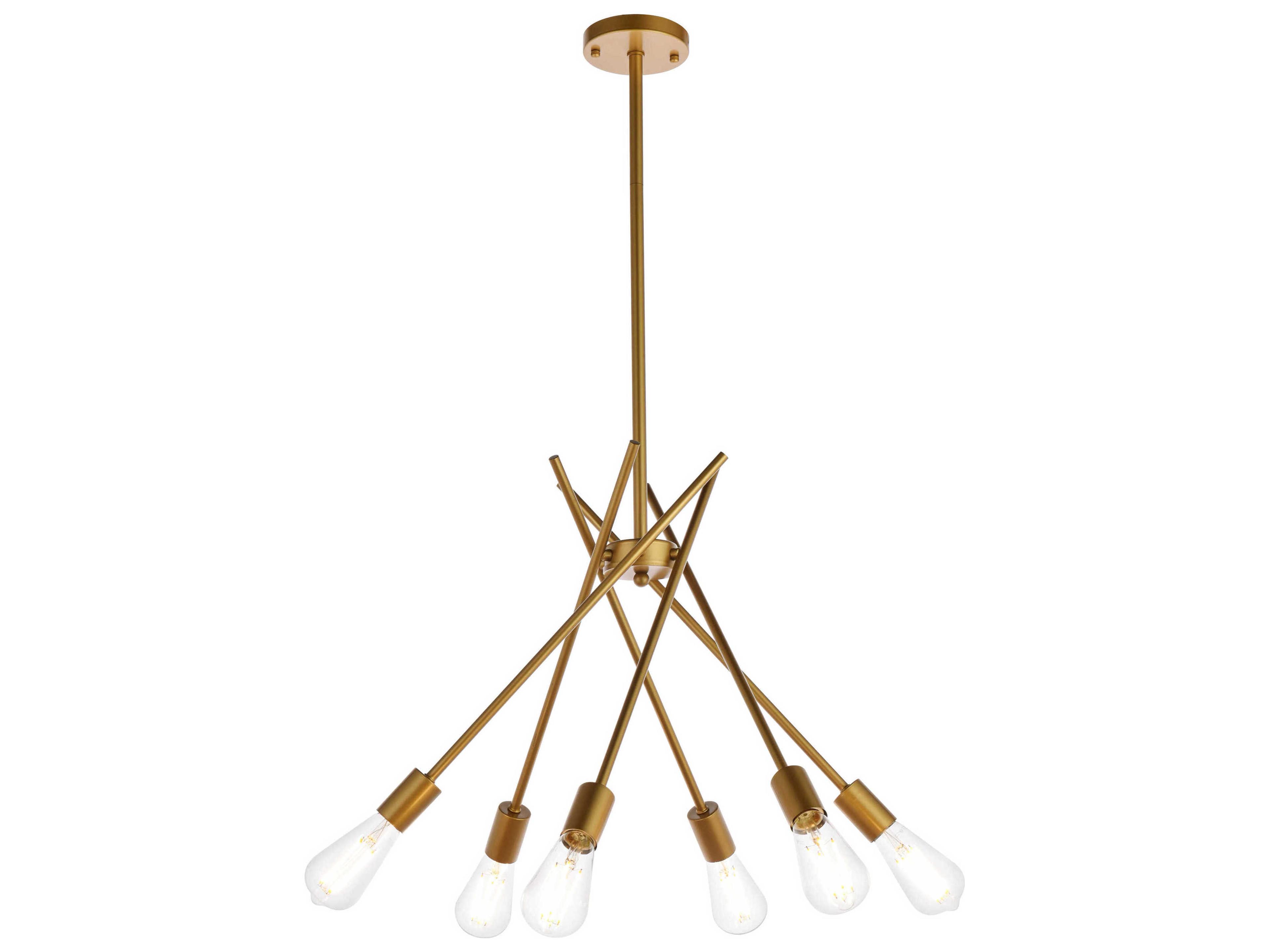 Lucca 6-Light Brass Pendant