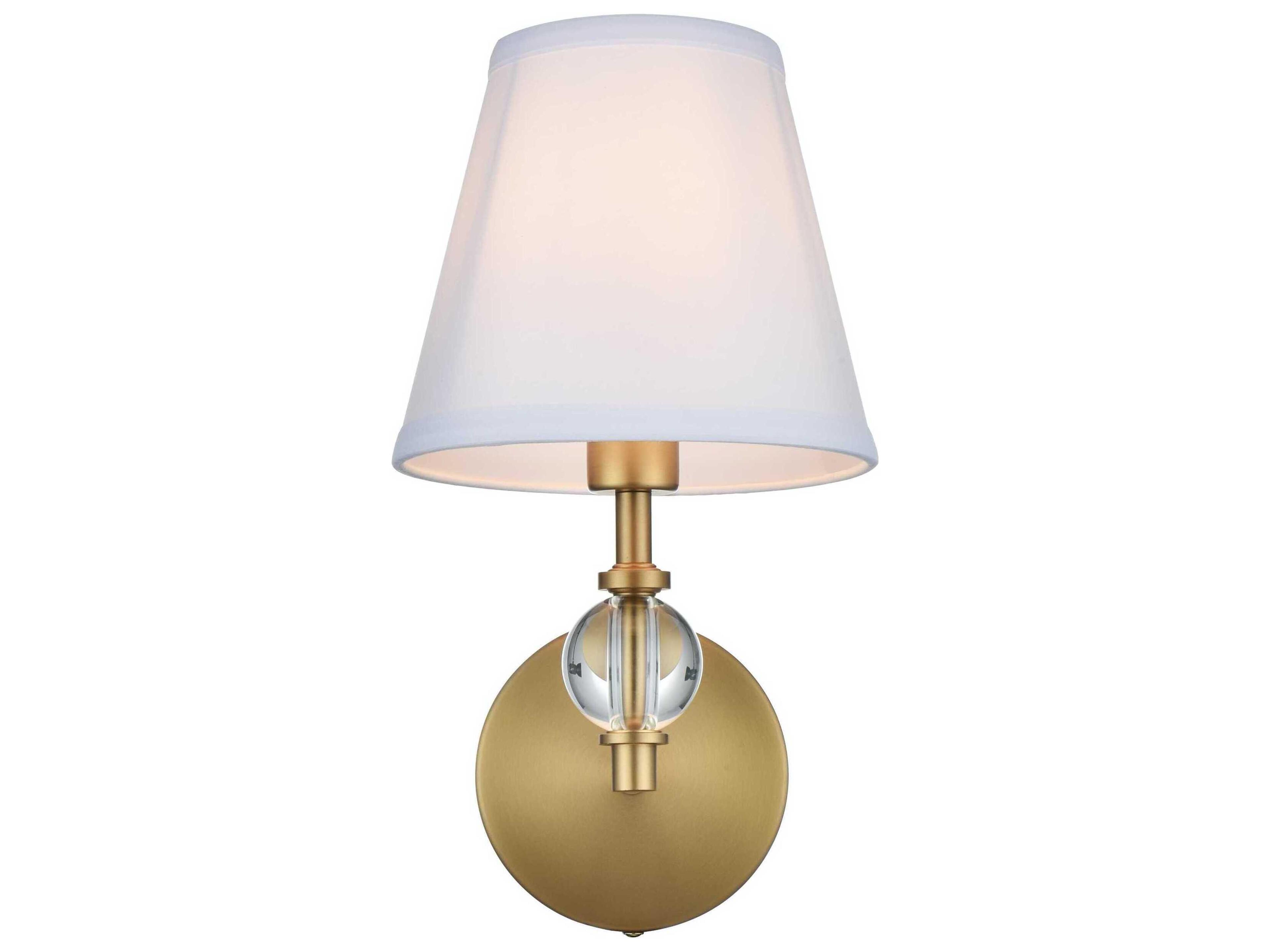 Elegant Lighting Bethany 1-Light Satin Gold Wall Sconce