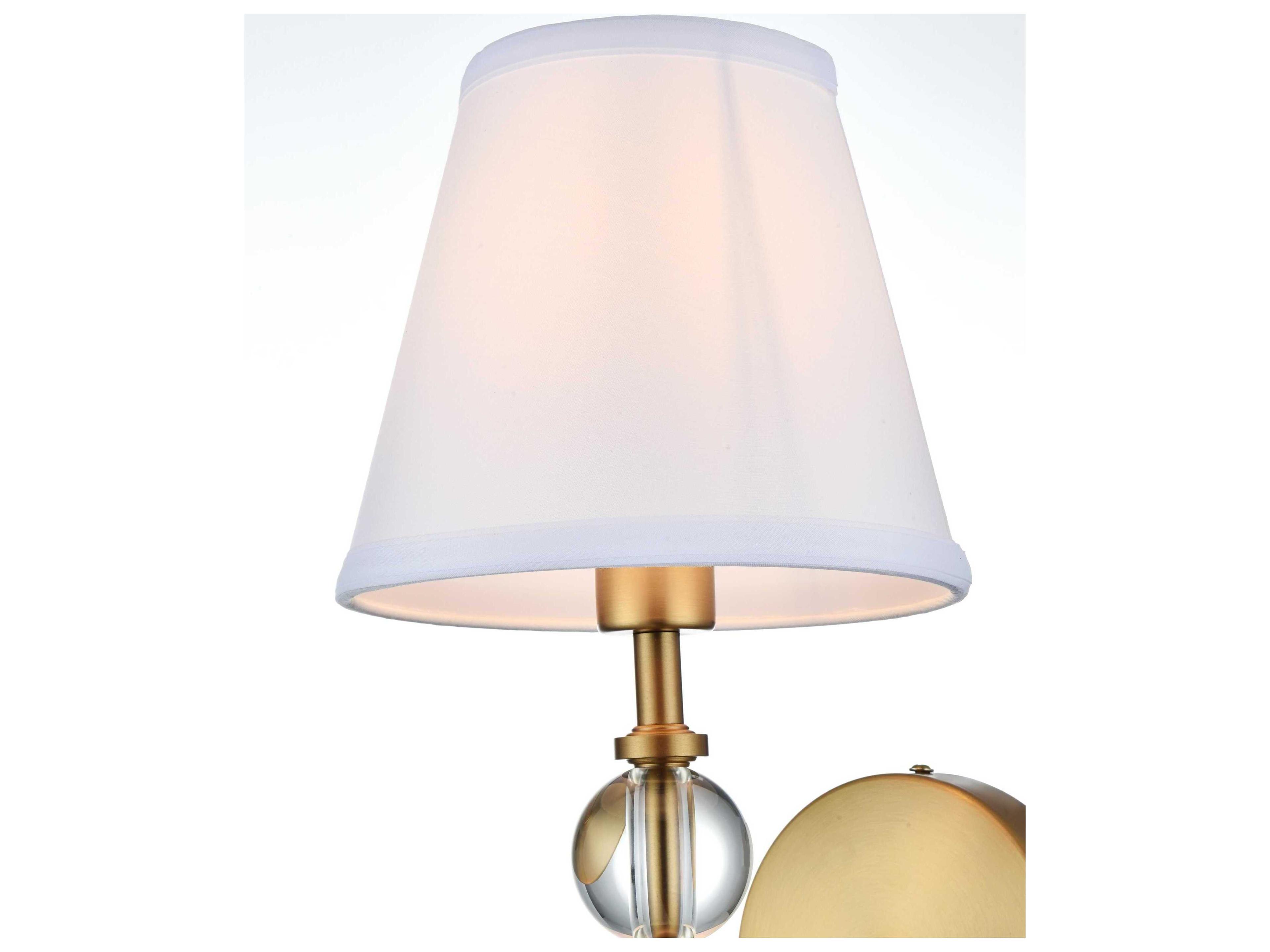 Elegant Lighting Bethany 1-Light Satin Gold Wall Sconce