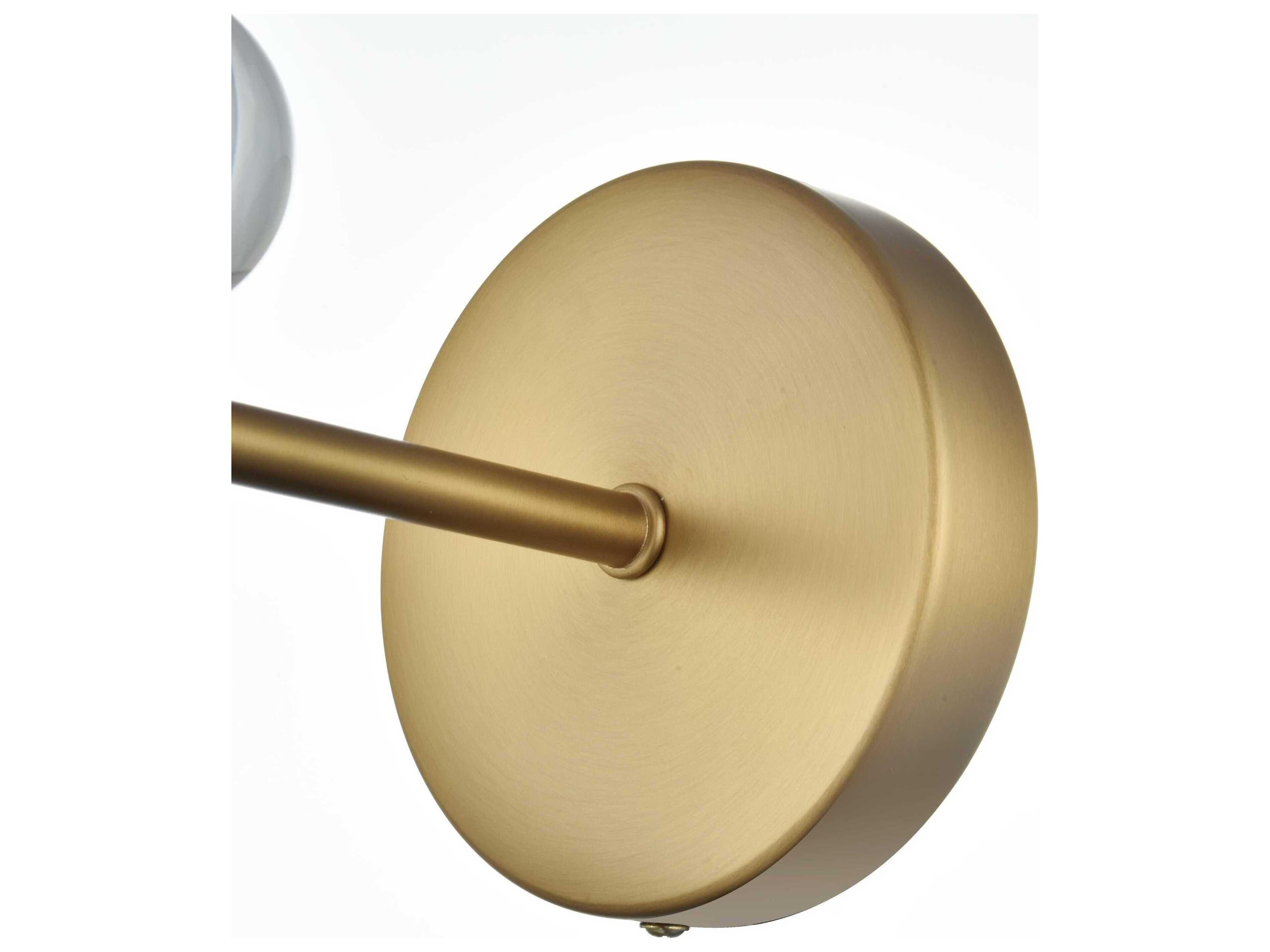 Elegant Lighting Bethany 1-Light Satin Gold Wall Sconce