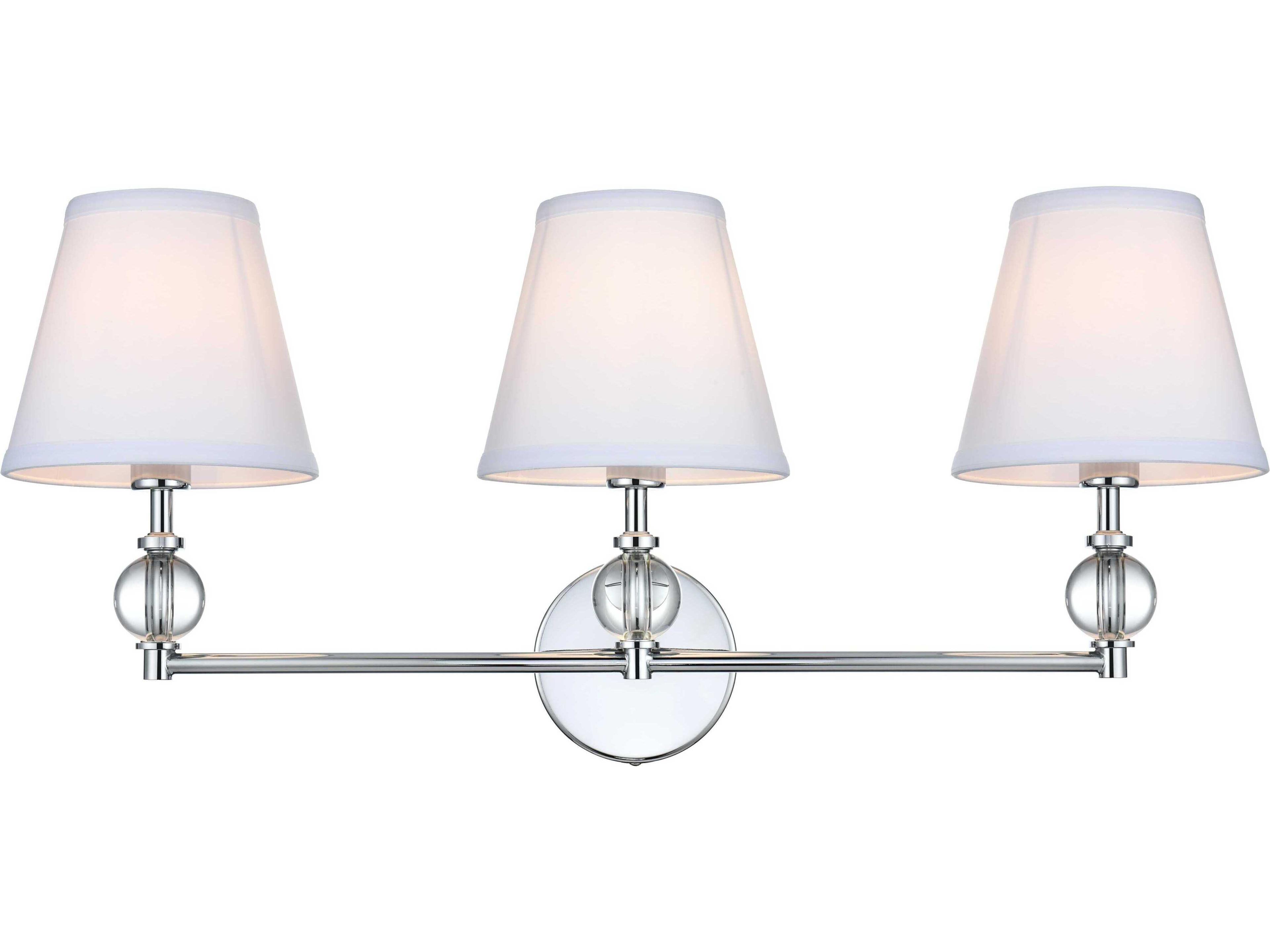 Elegant Lighting Bethany 3-Light Chrome Vanity Light