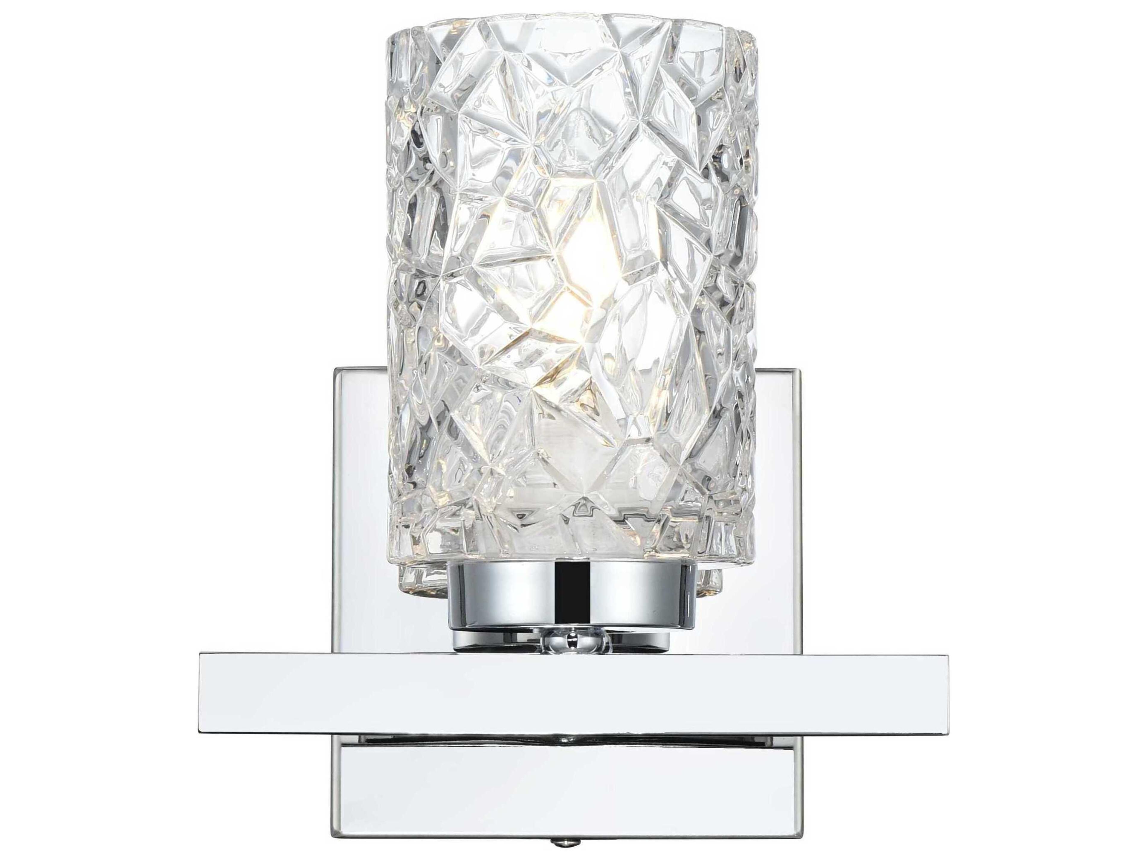 Elegant Lighting Cassie 1-Light Chrome Wall Sconce