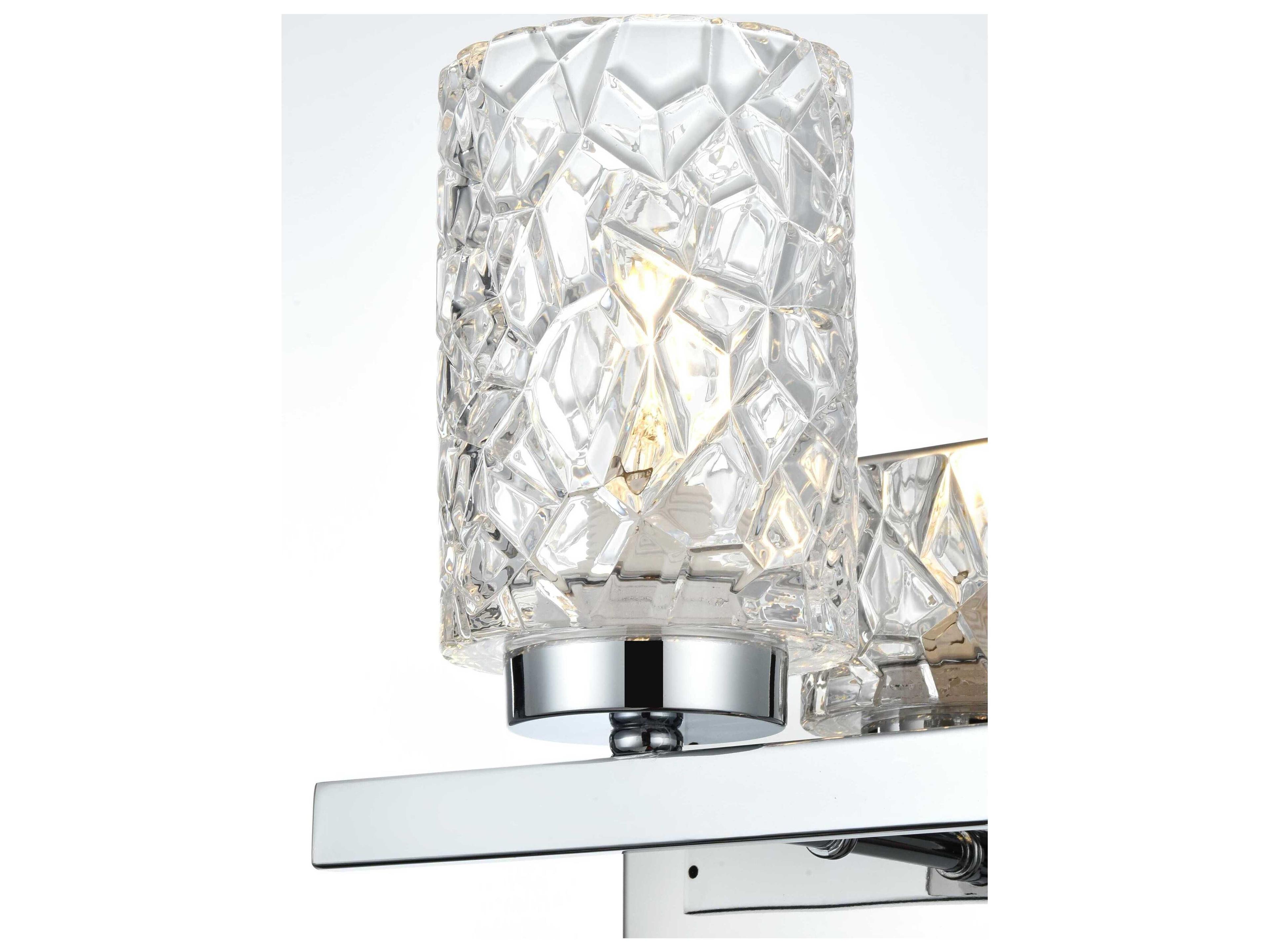 Elegant Lighting Cassie 1-Light Chrome Wall Sconce