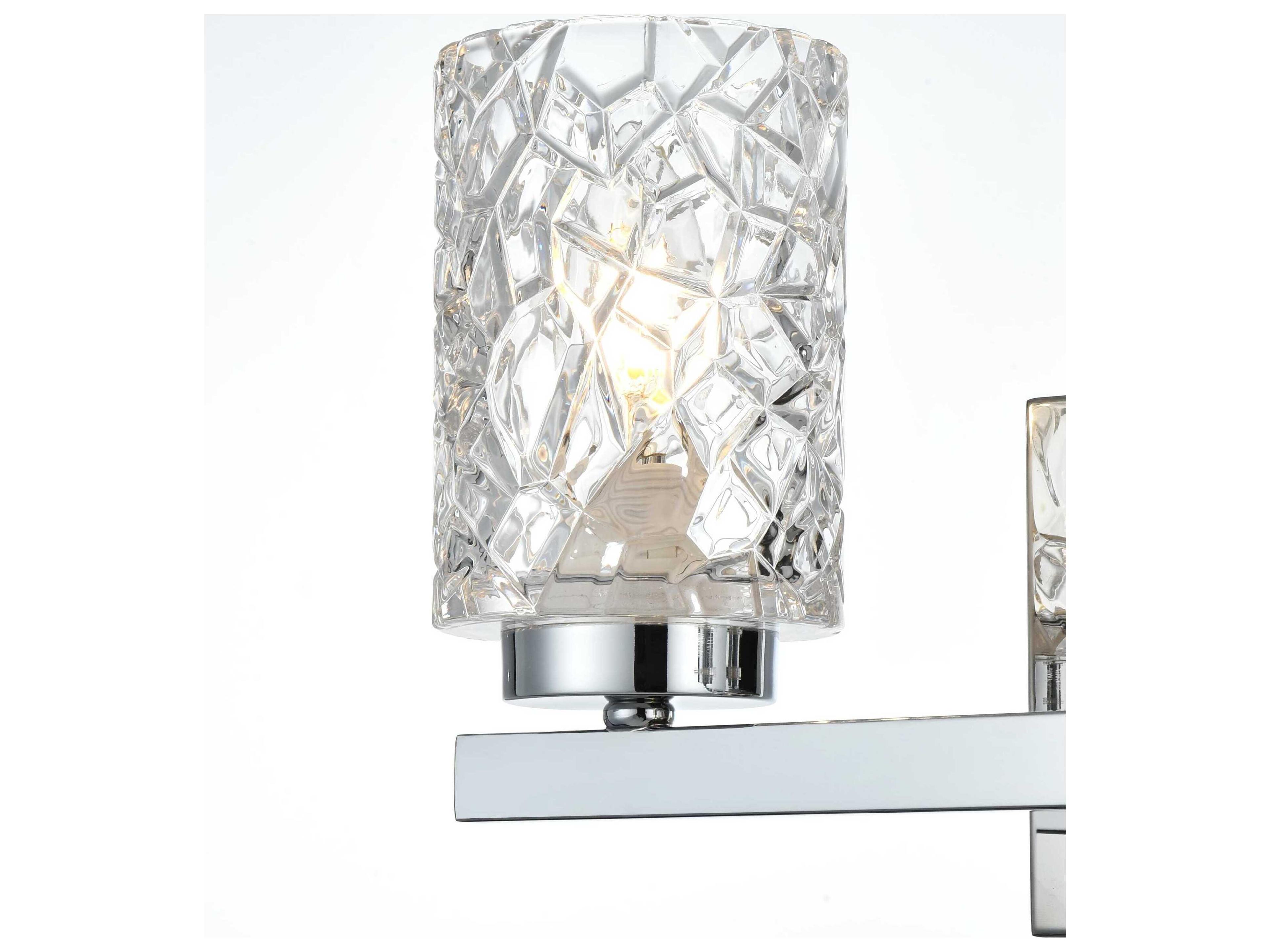 Elegant Lighting Cassie 2-Light Chrome Vanity Light