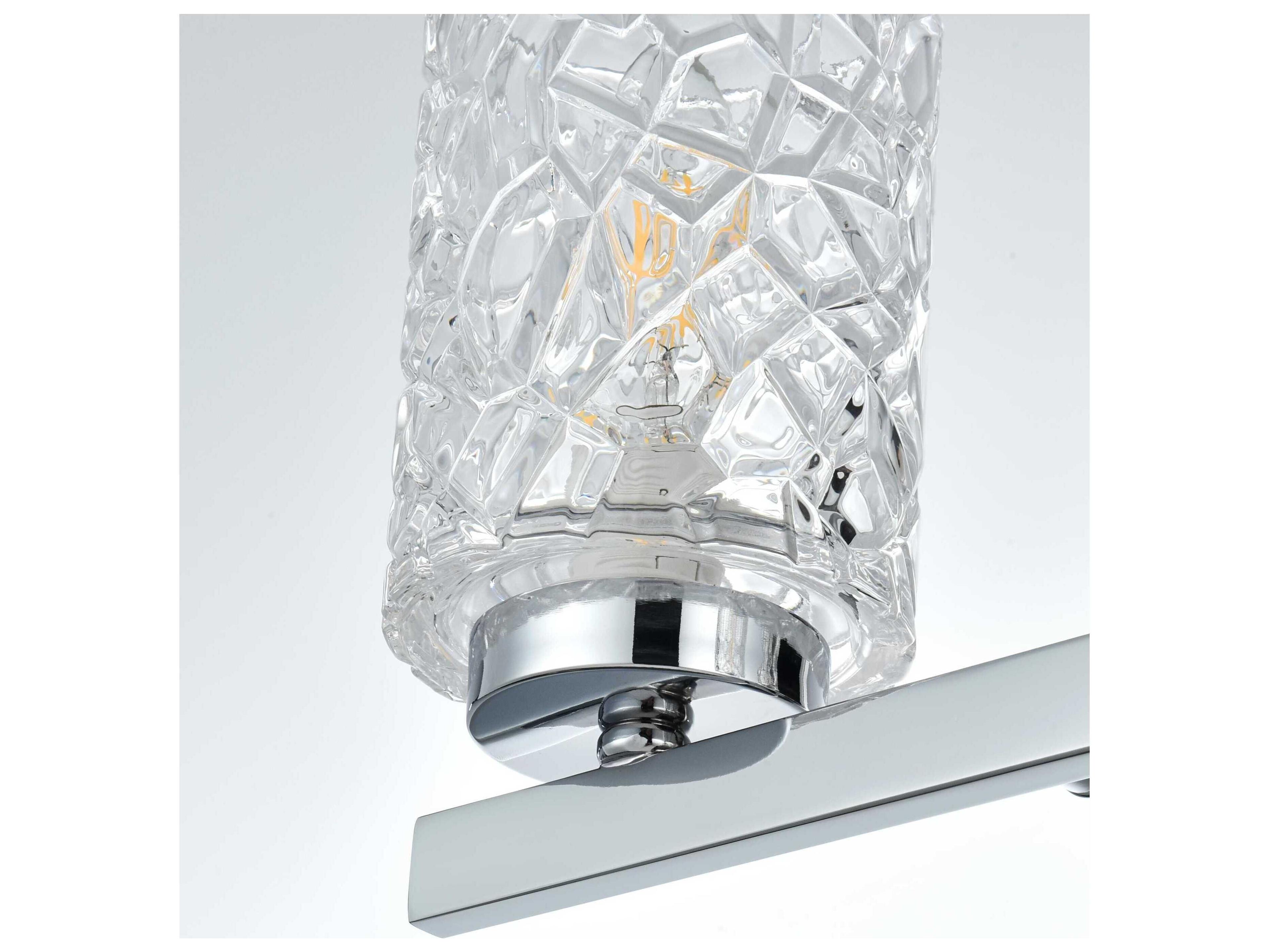 Elegant Lighting Cassie 2-Light Chrome Vanity Light