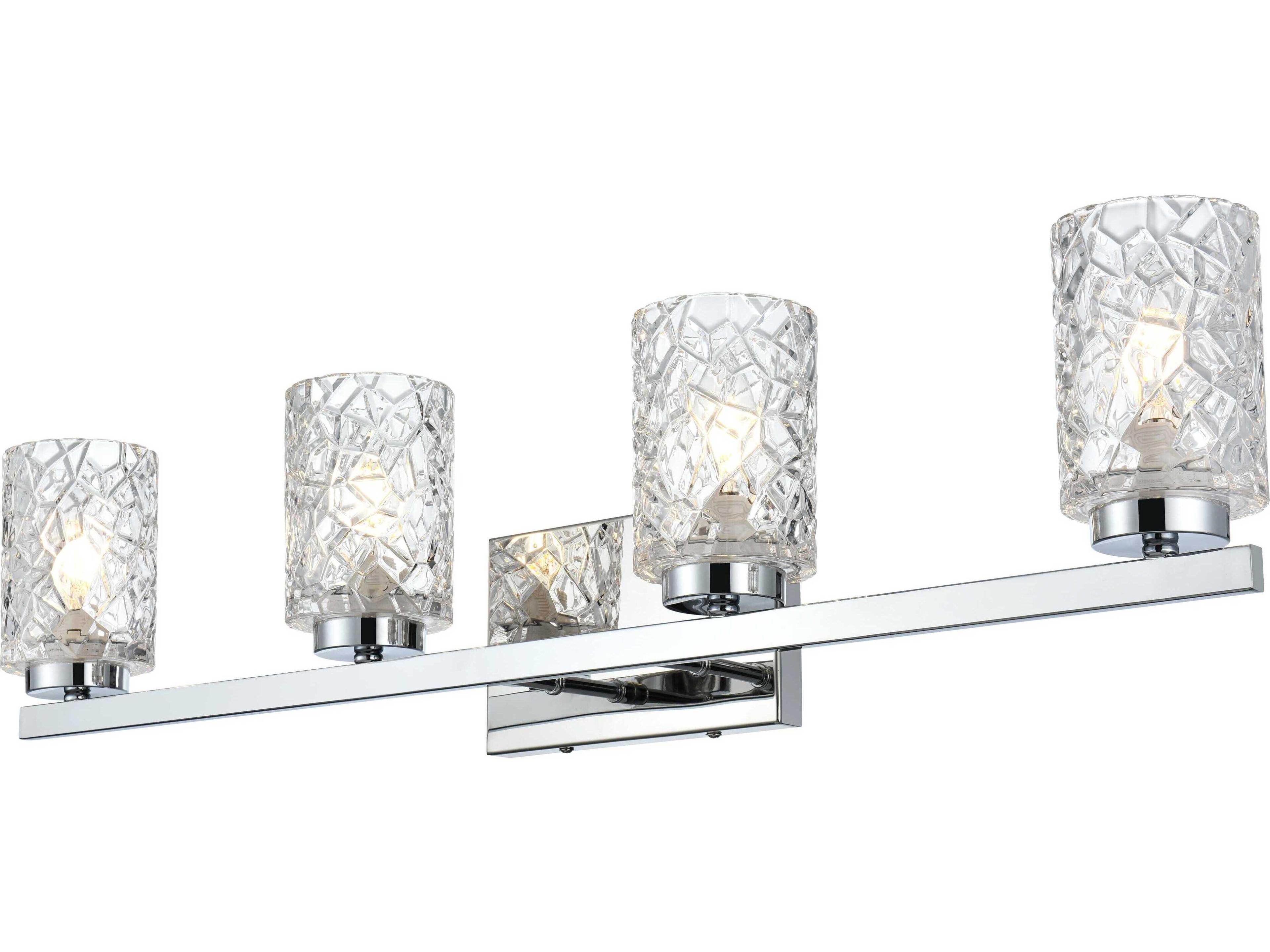 Cassie 4-Light Chrome Vanity Light