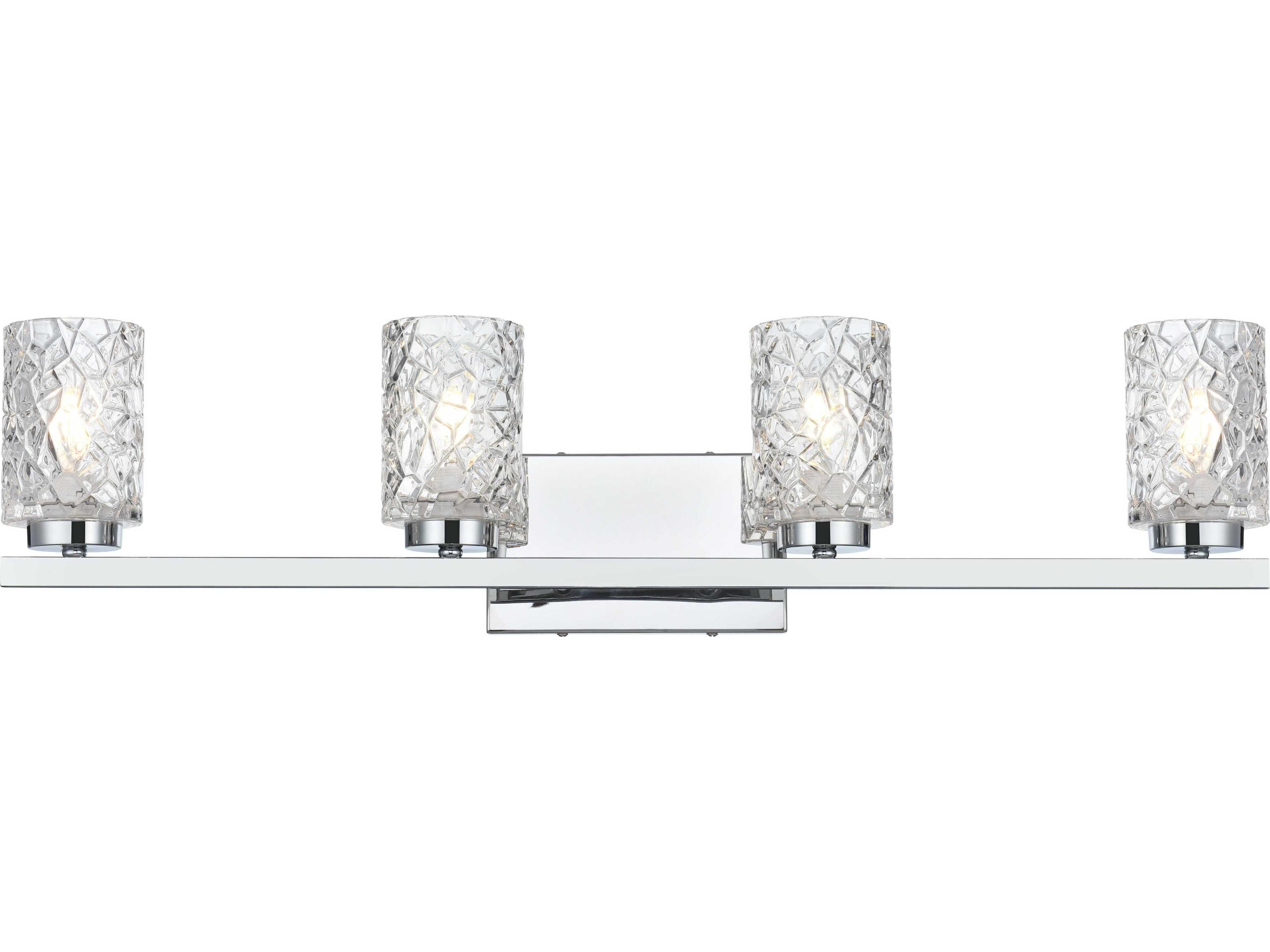 Elegant Lighting Cassie 4-Light Chrome Vanity Light