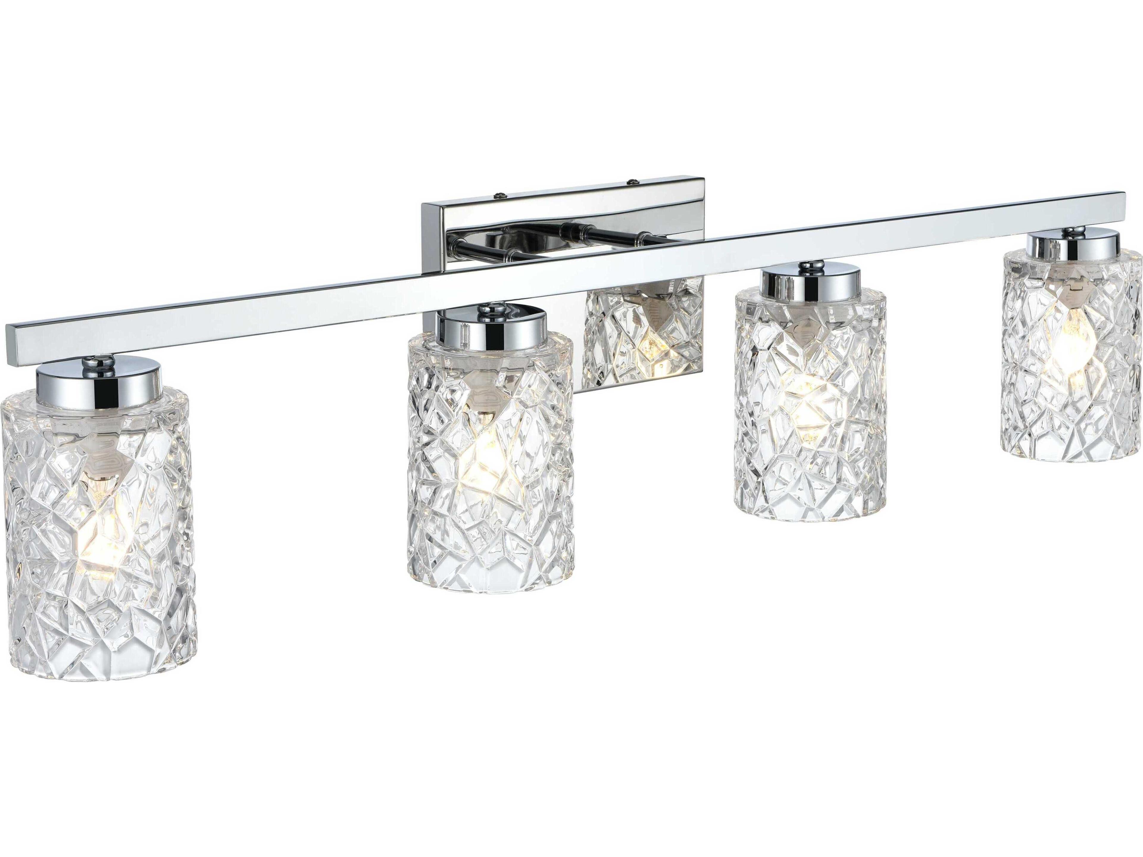 Elegant Lighting Cassie 4-Light Chrome Vanity Light