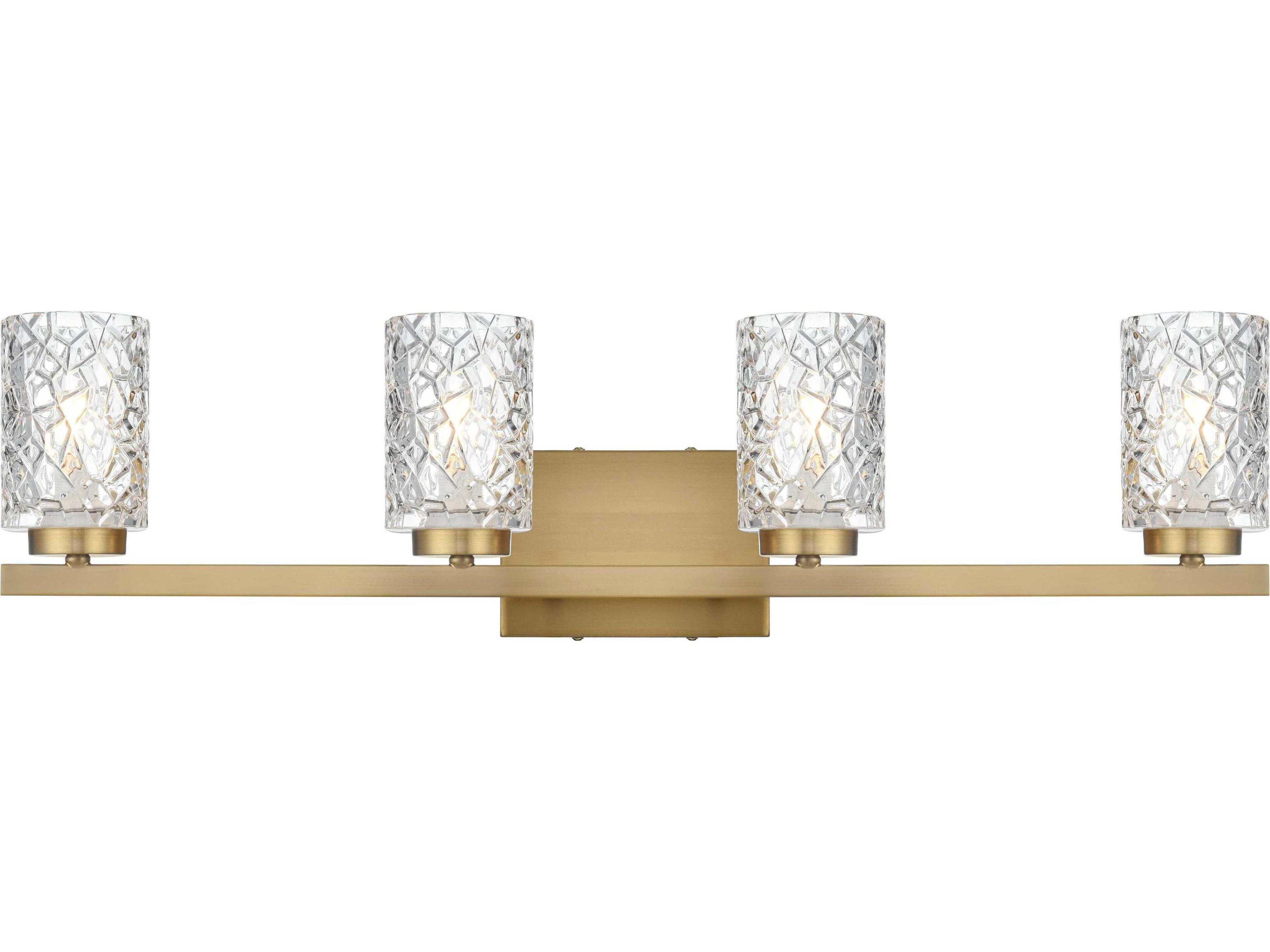 Elegant Lighting Cassie 4-Light Satin Gold Vanity Light