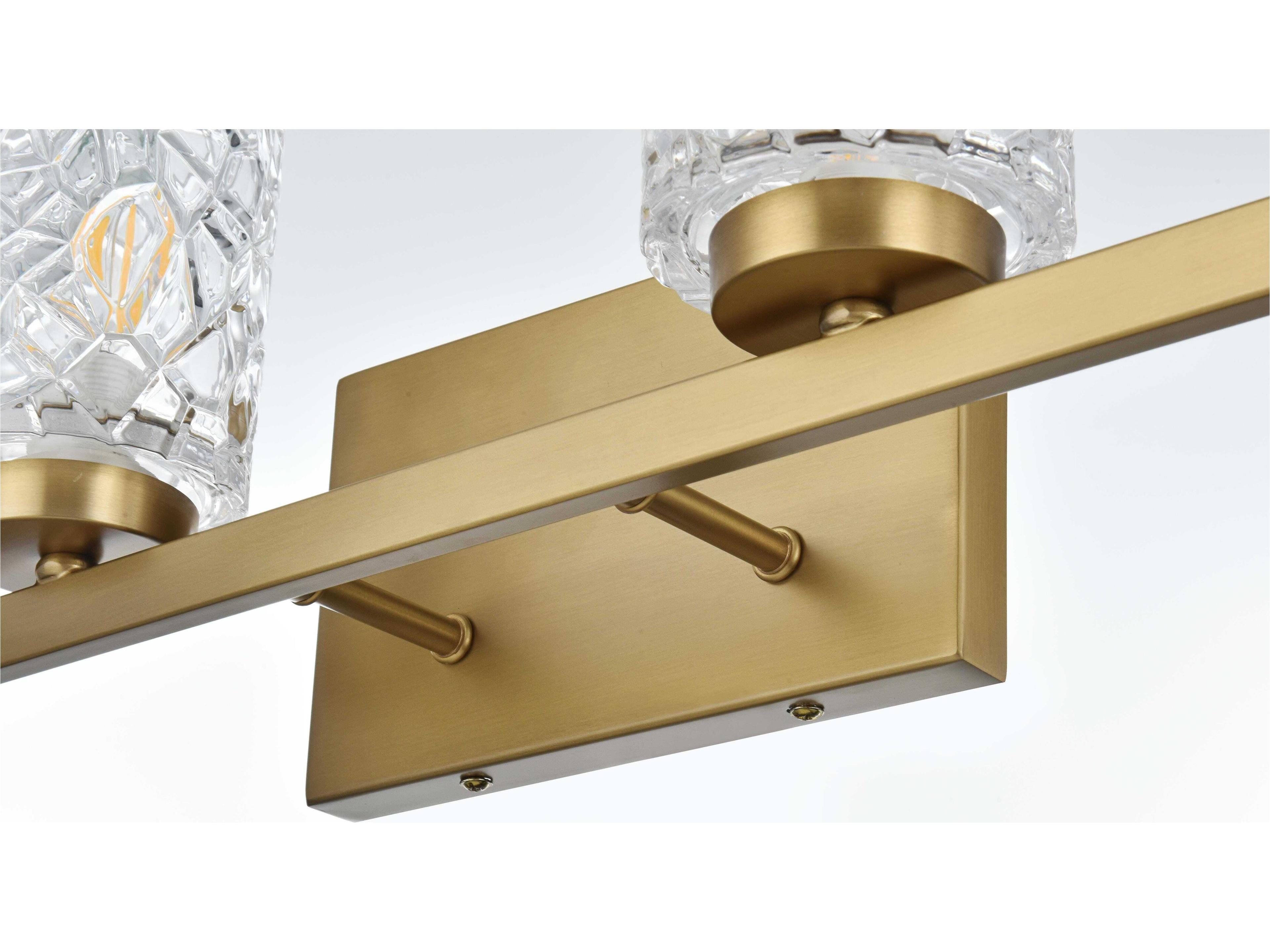 Elegant Lighting Cassie 4-Light Satin Gold Vanity Light