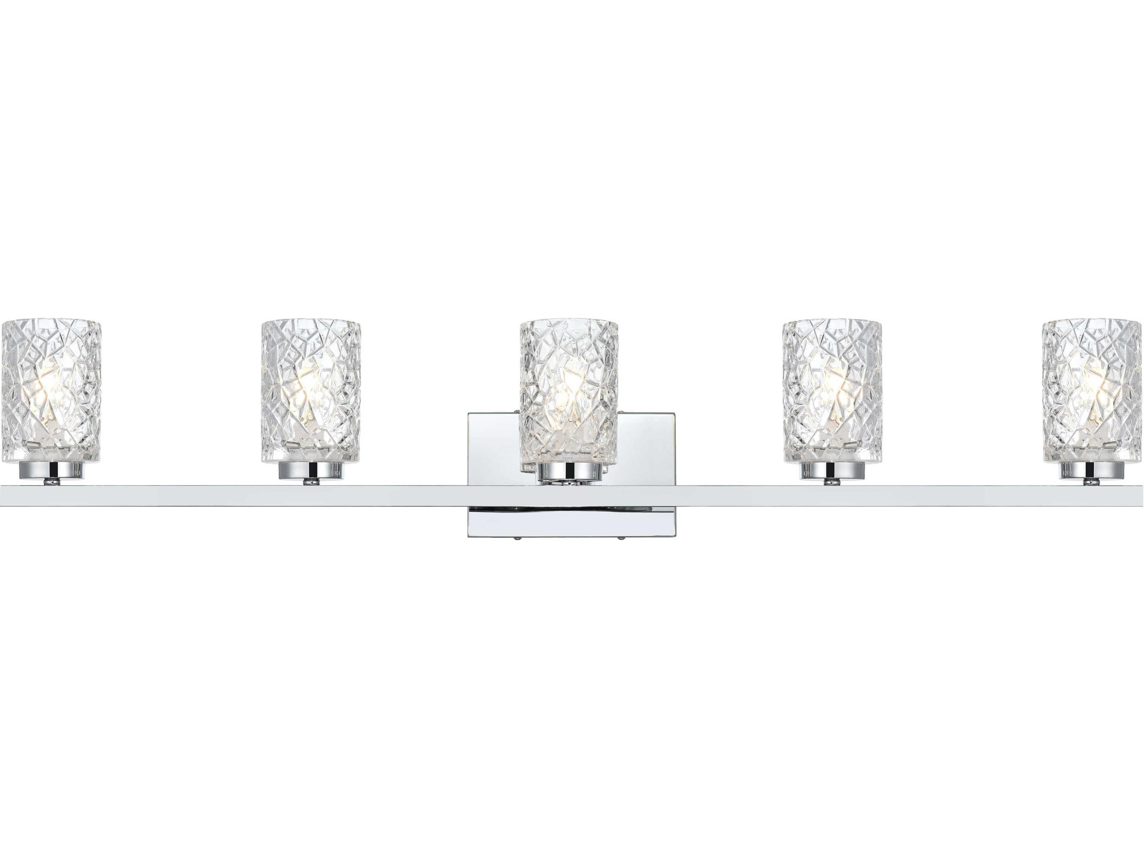 Elegant Lighting Cassie 5-Light Chrome Vanity Light