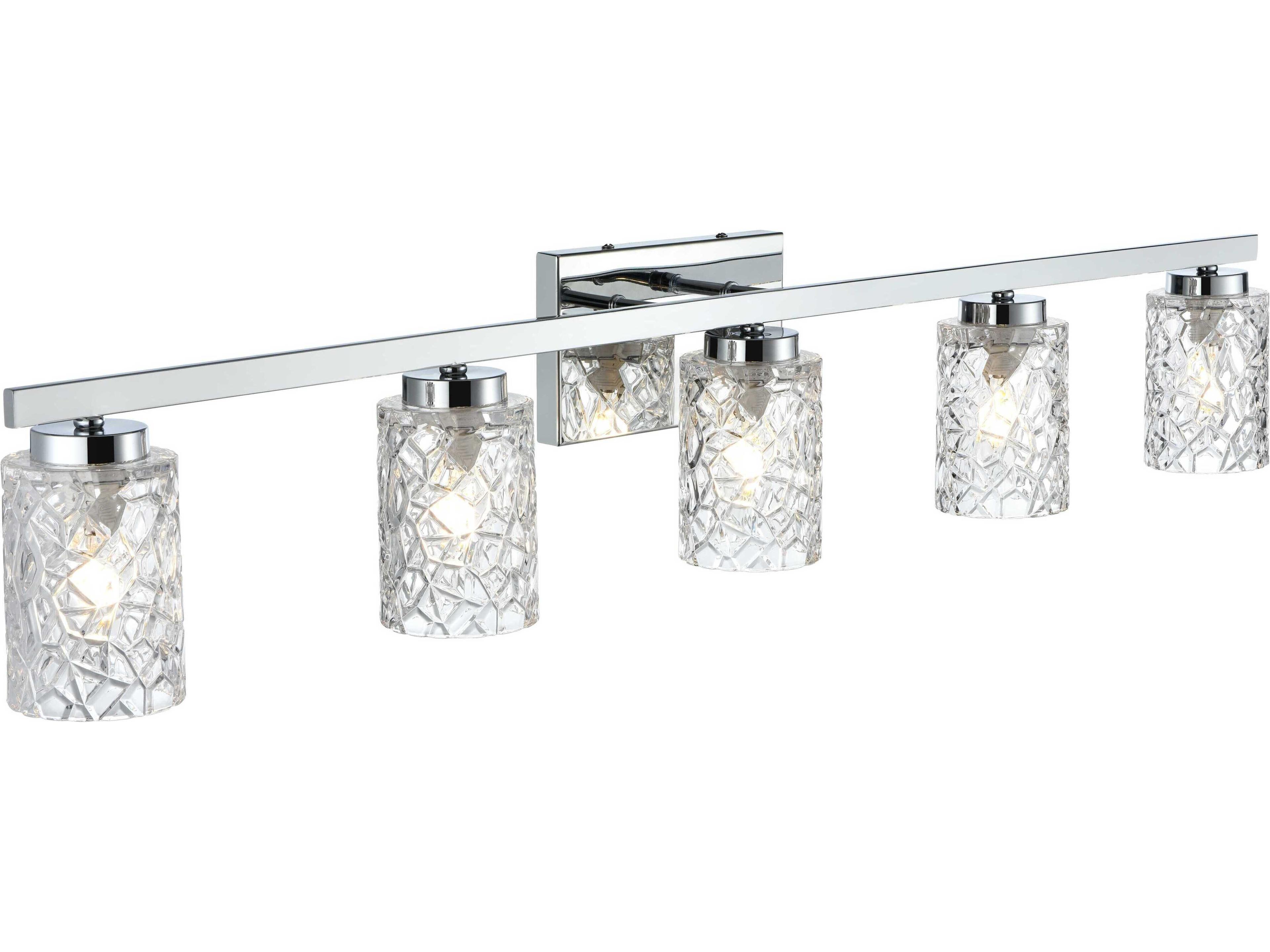Elegant Lighting Cassie 5-Light Chrome Vanity Light
