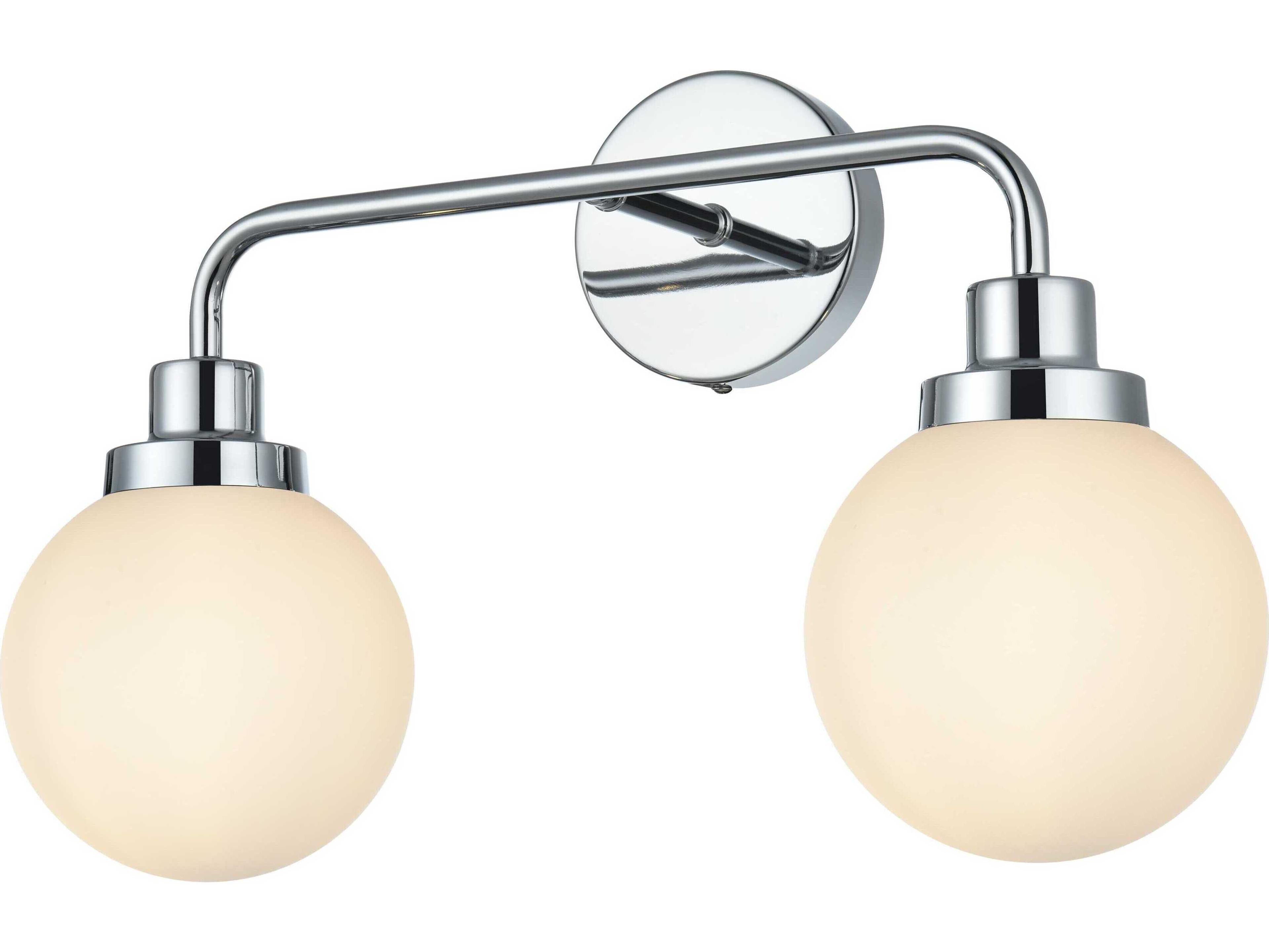 Hanson 2-Light Chrome Vanity Light
