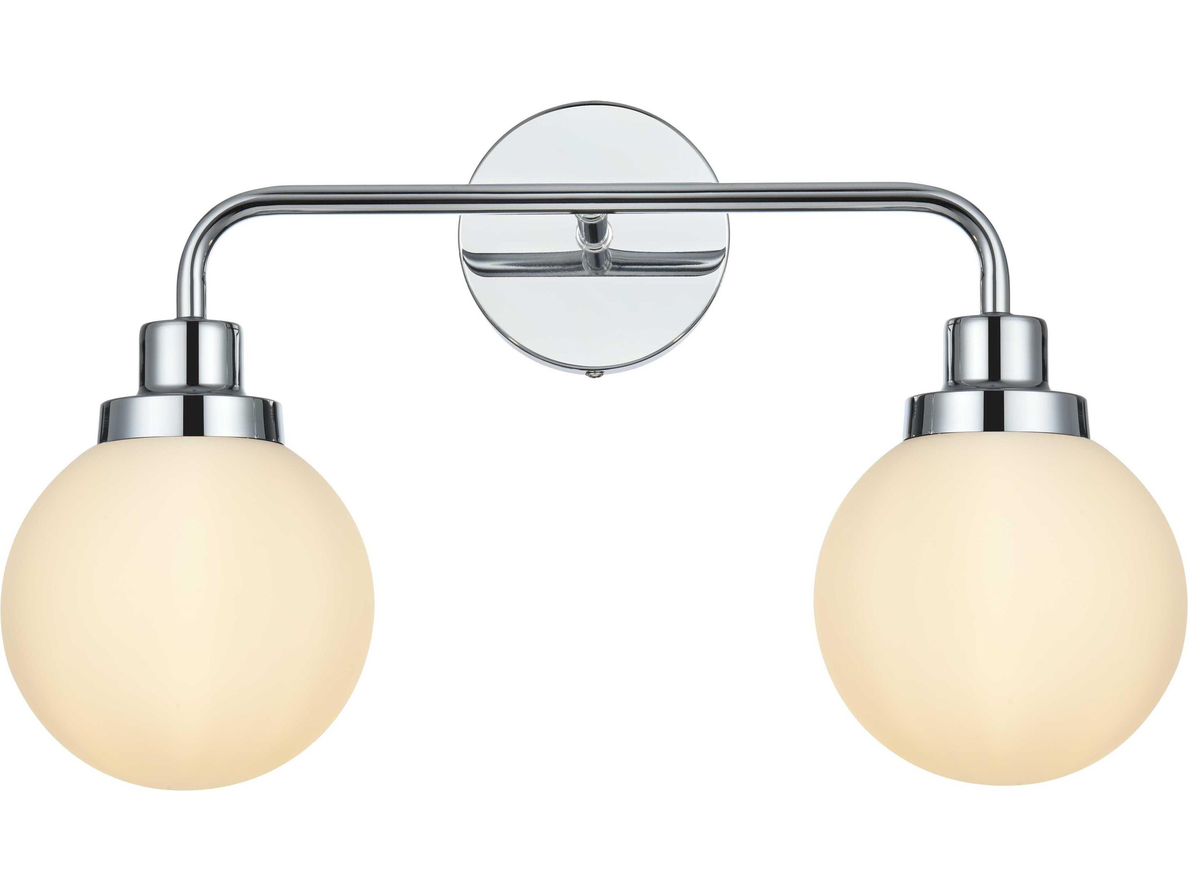 Elegant Lighting Hanson 2-Light Chrome Vanity Light