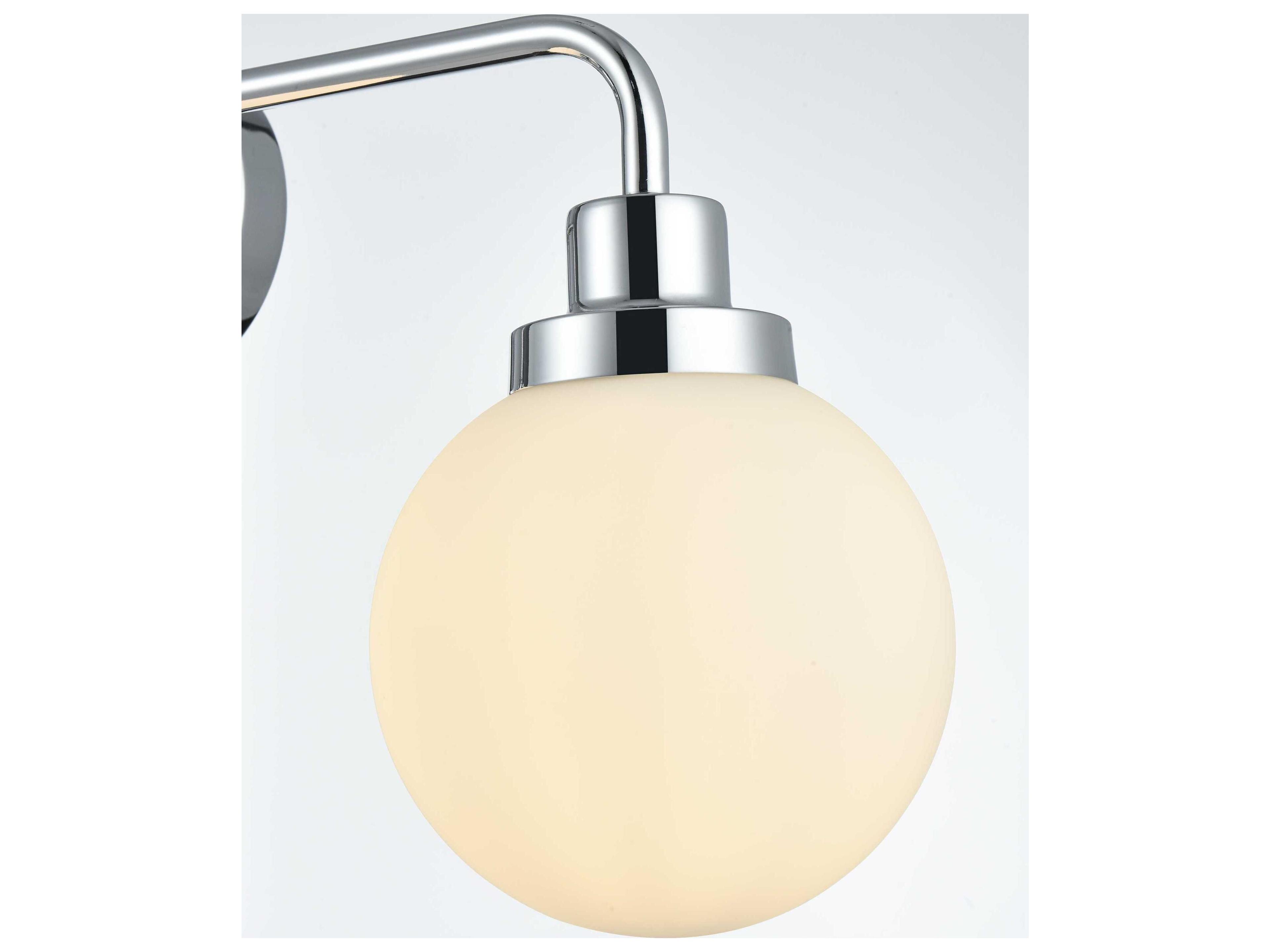 Elegant Lighting Hanson 2-Light Chrome Vanity Light