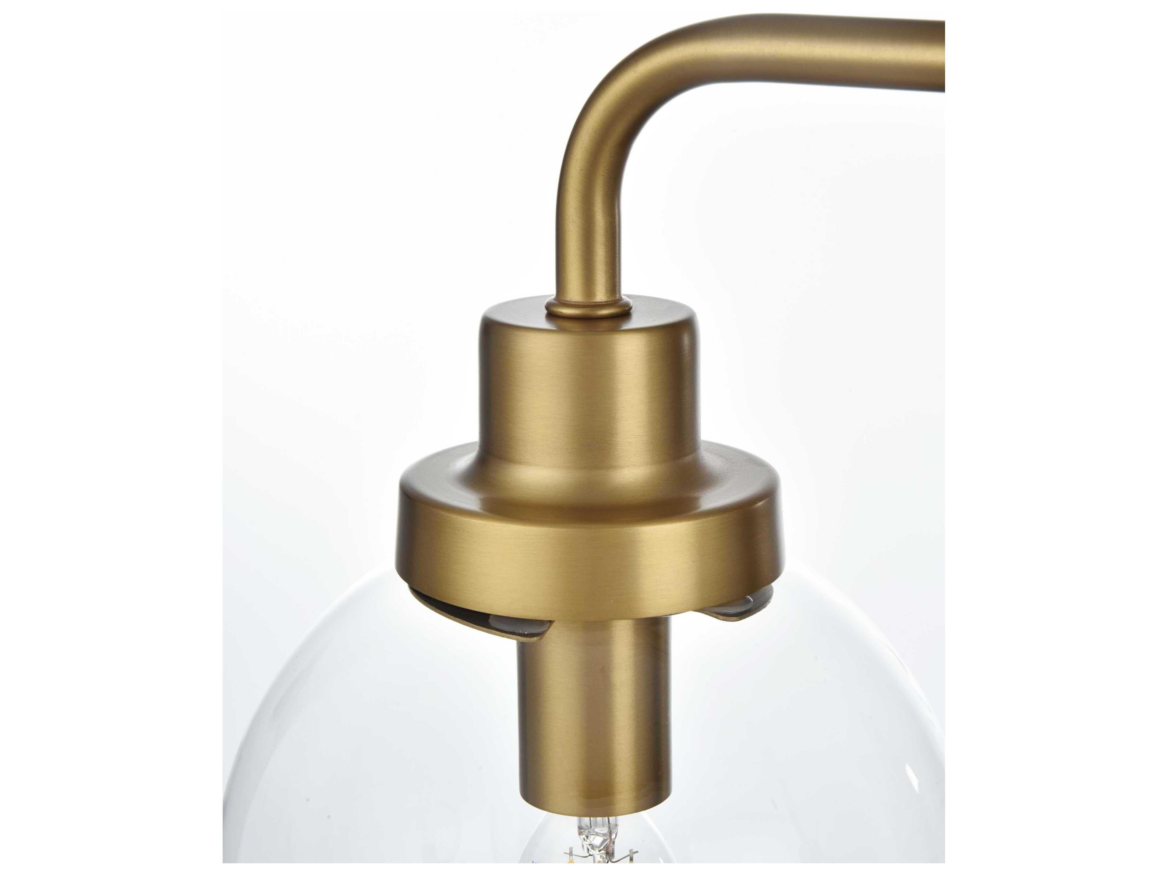 Elegant Lighting Hanson 2-Light Satin Gold Vanity Light