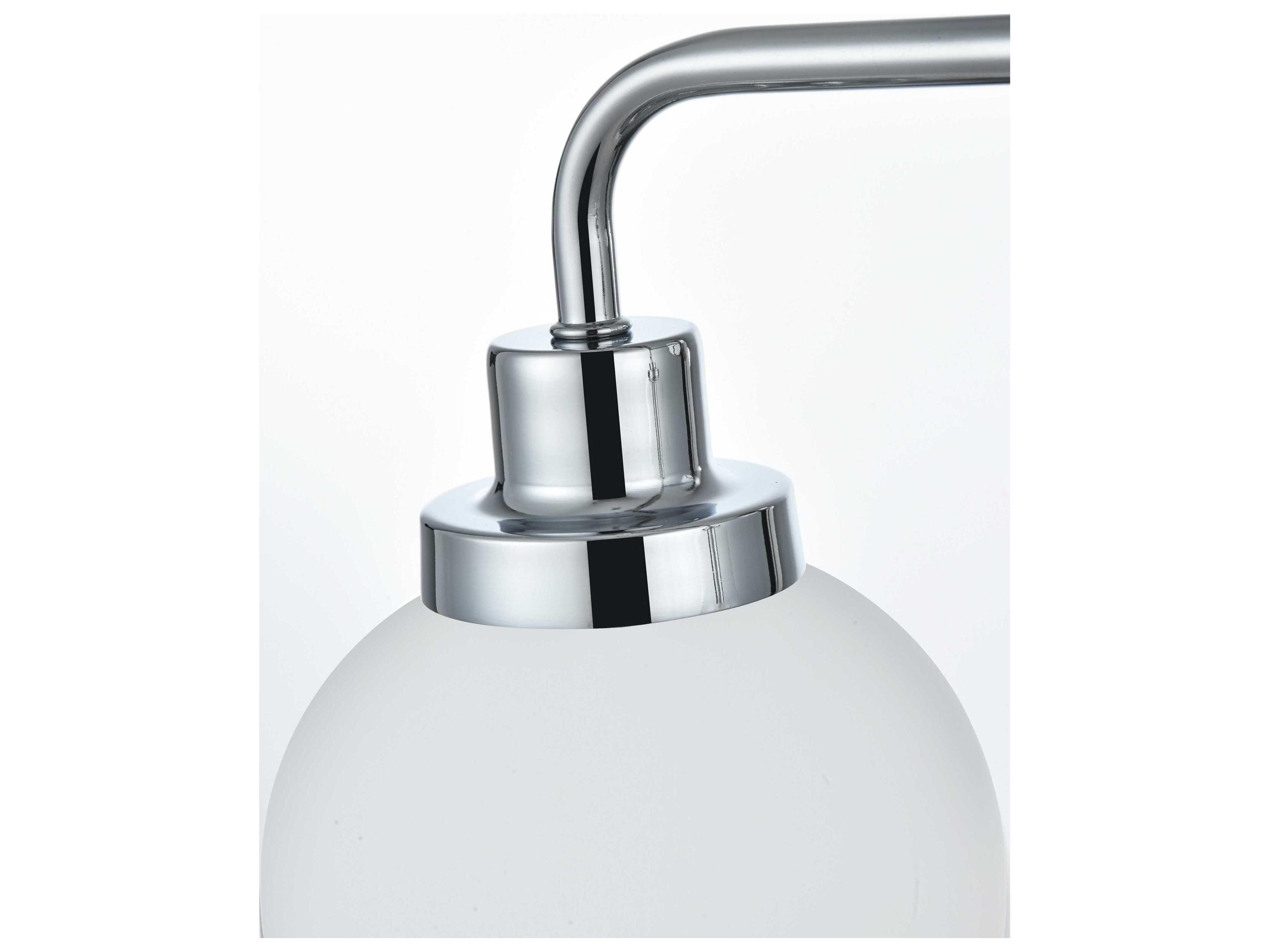 Elegant Lighting Hanson 3-Light Chrome Vanity Light