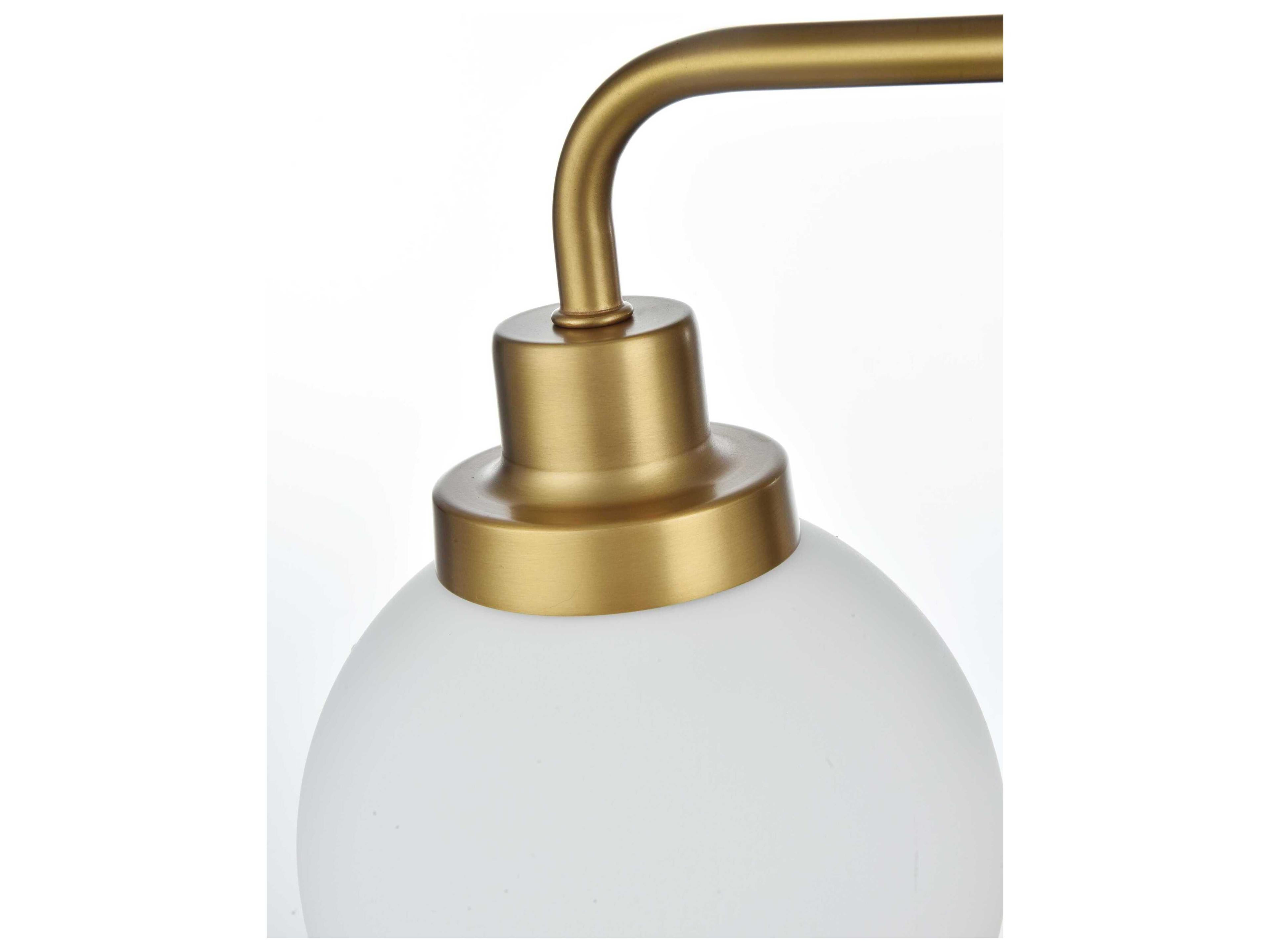 Elegant Lighting Hanson 3-Light Satin Gold Vanity Light