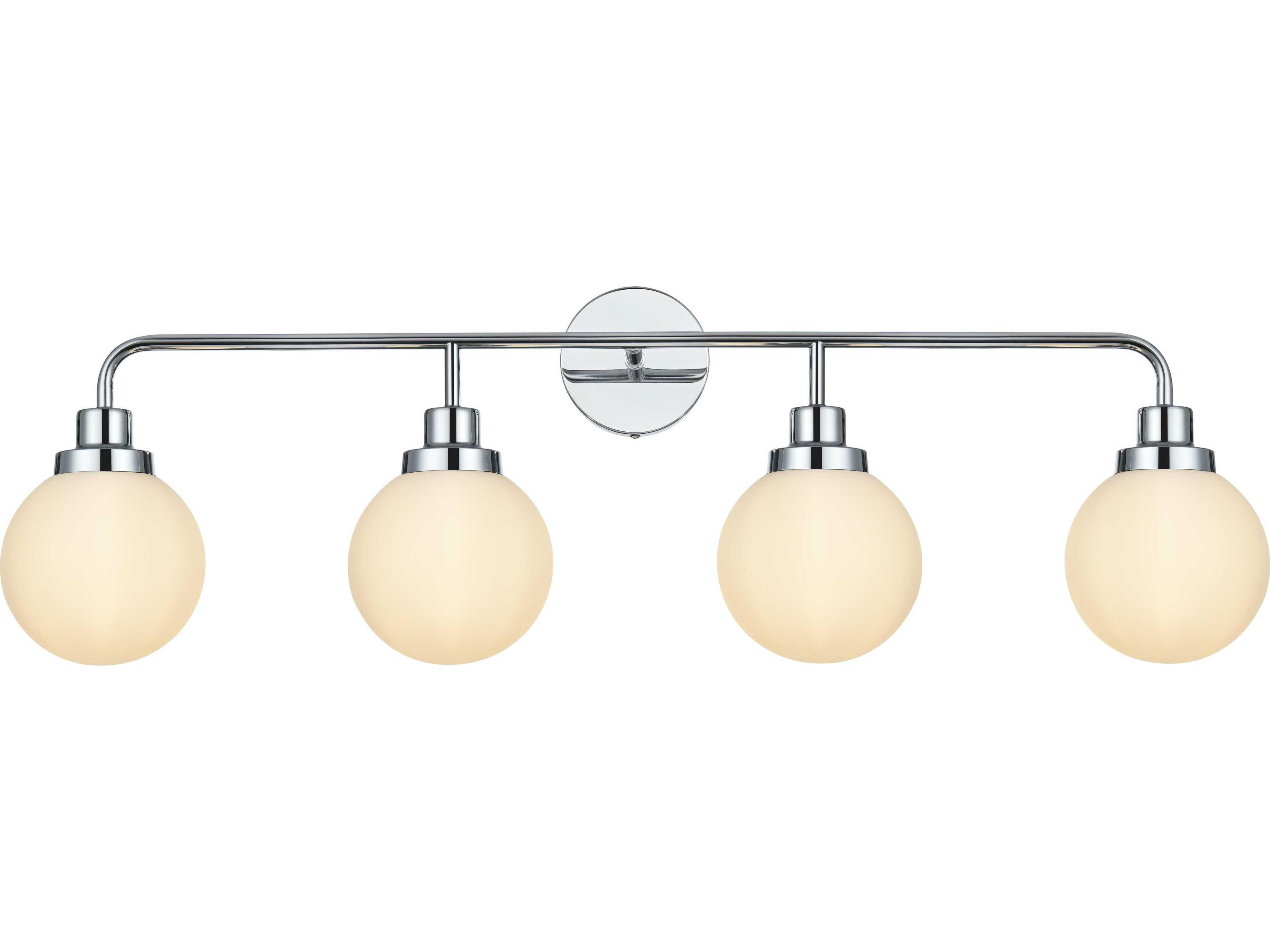 Elegant Lighting Hanson 4-Light Chrome Vanity Light