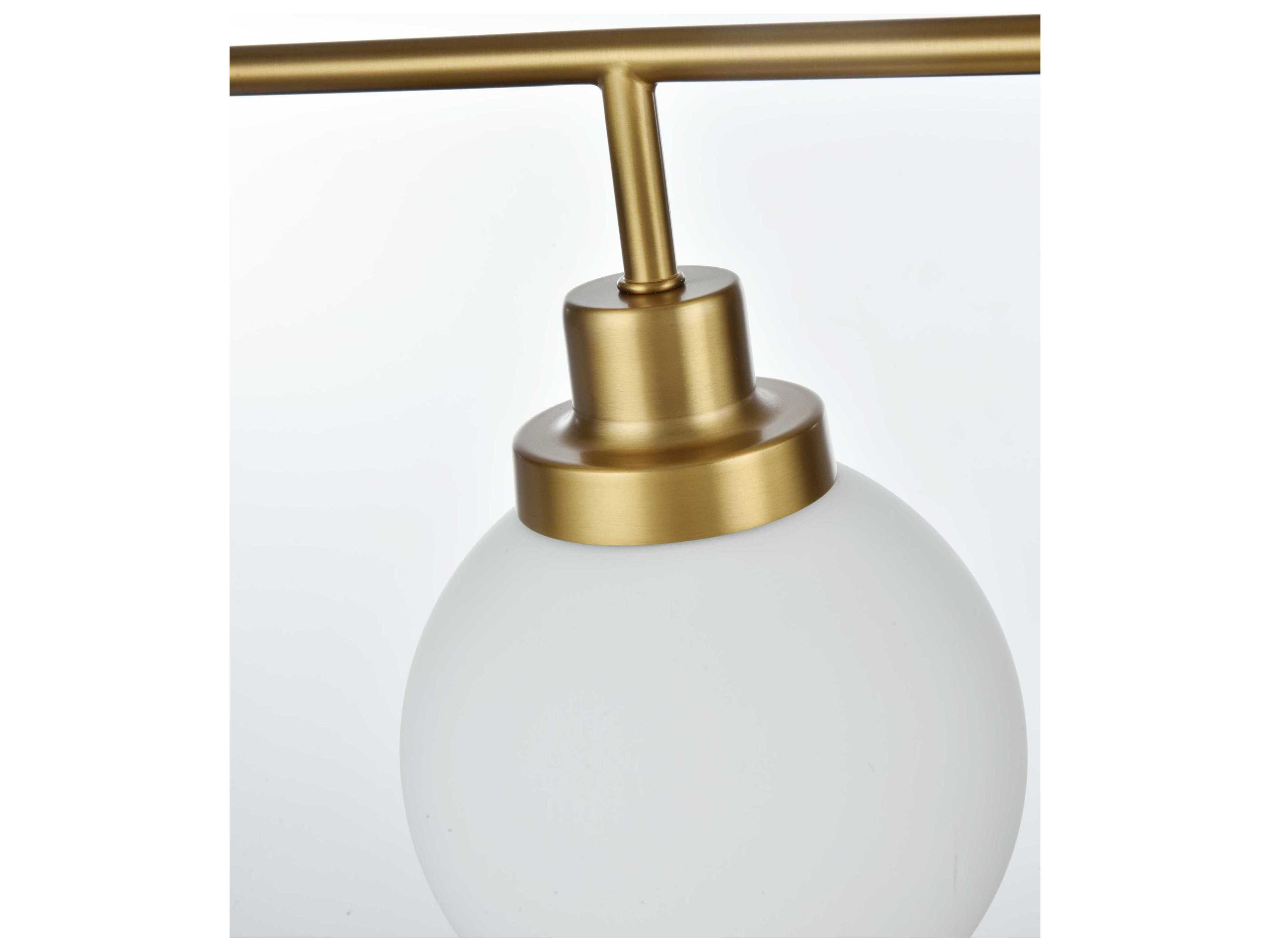 Elegant Lighting Hanson 4-Light Satin Gold Vanity Light
