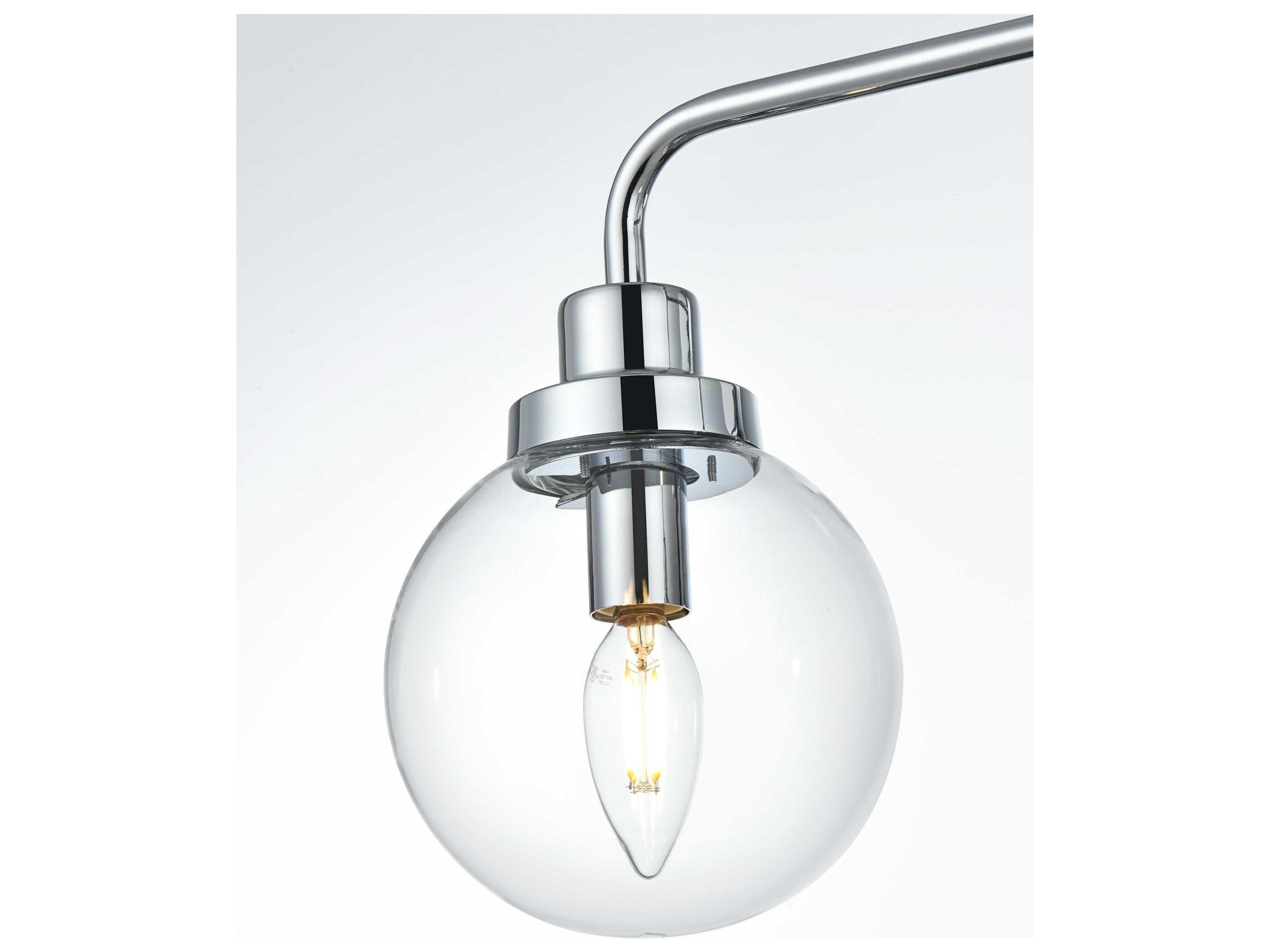 Elegant Lighting Hanson 4-Light Chrome Vanity Light