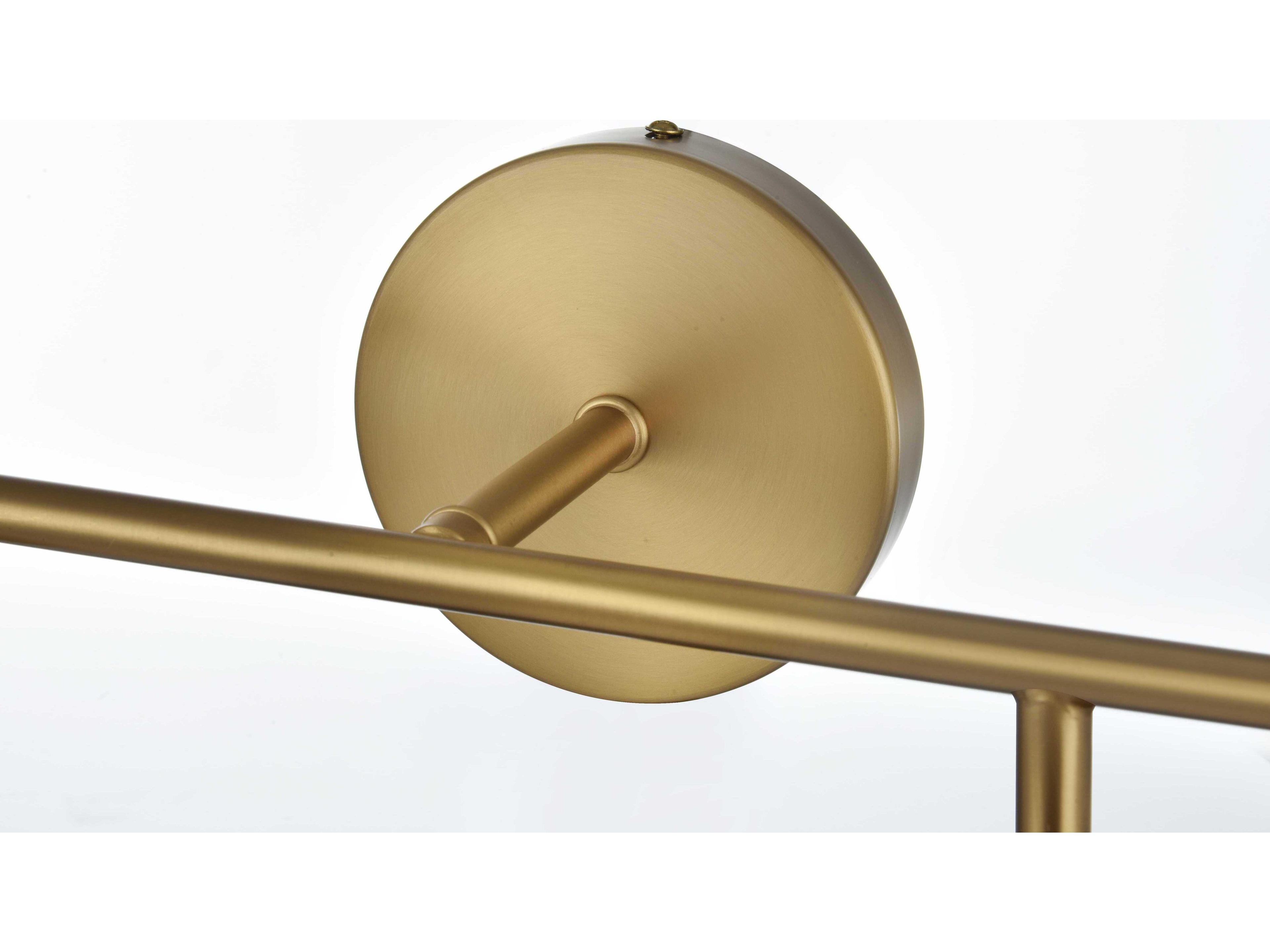 Elegant Lighting Hanson 4-Light Satin Gold Vanity Light