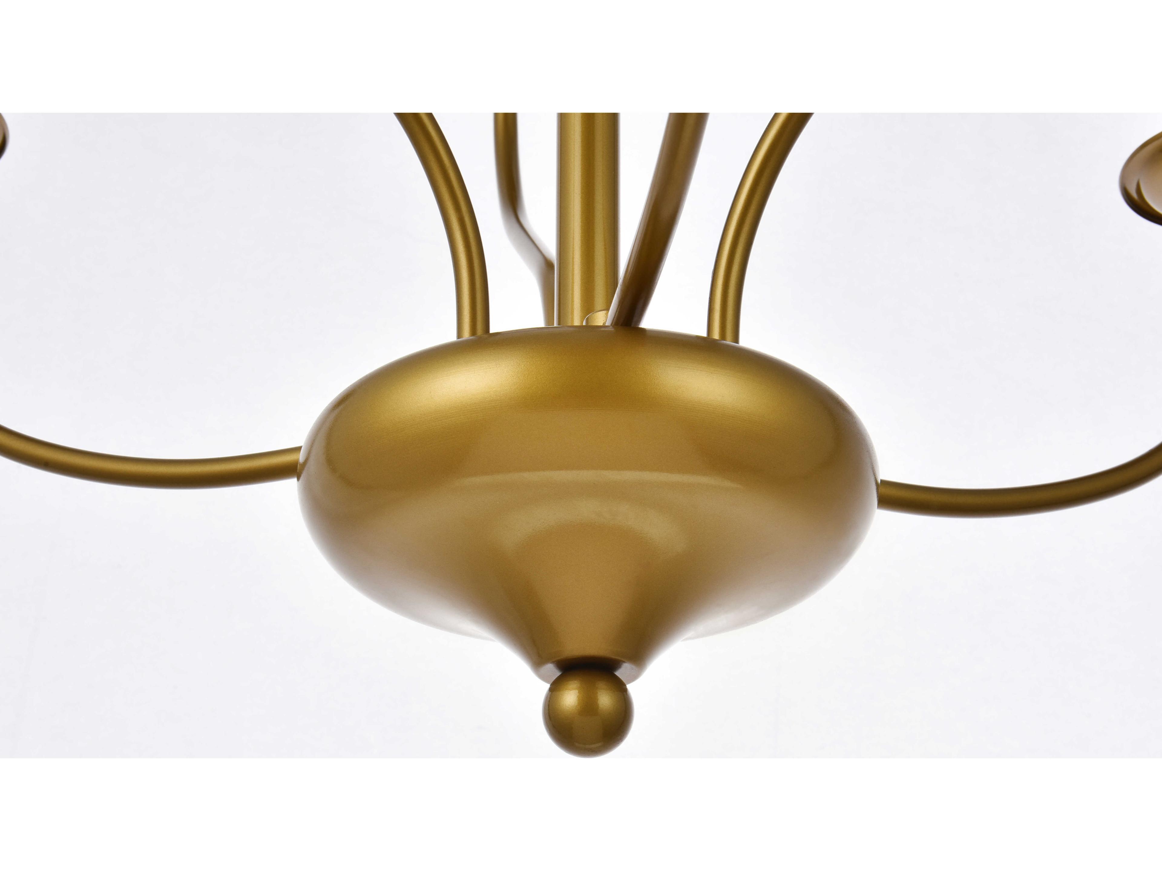 Elegant Lighting Westley 6-Light Brass Chandelier