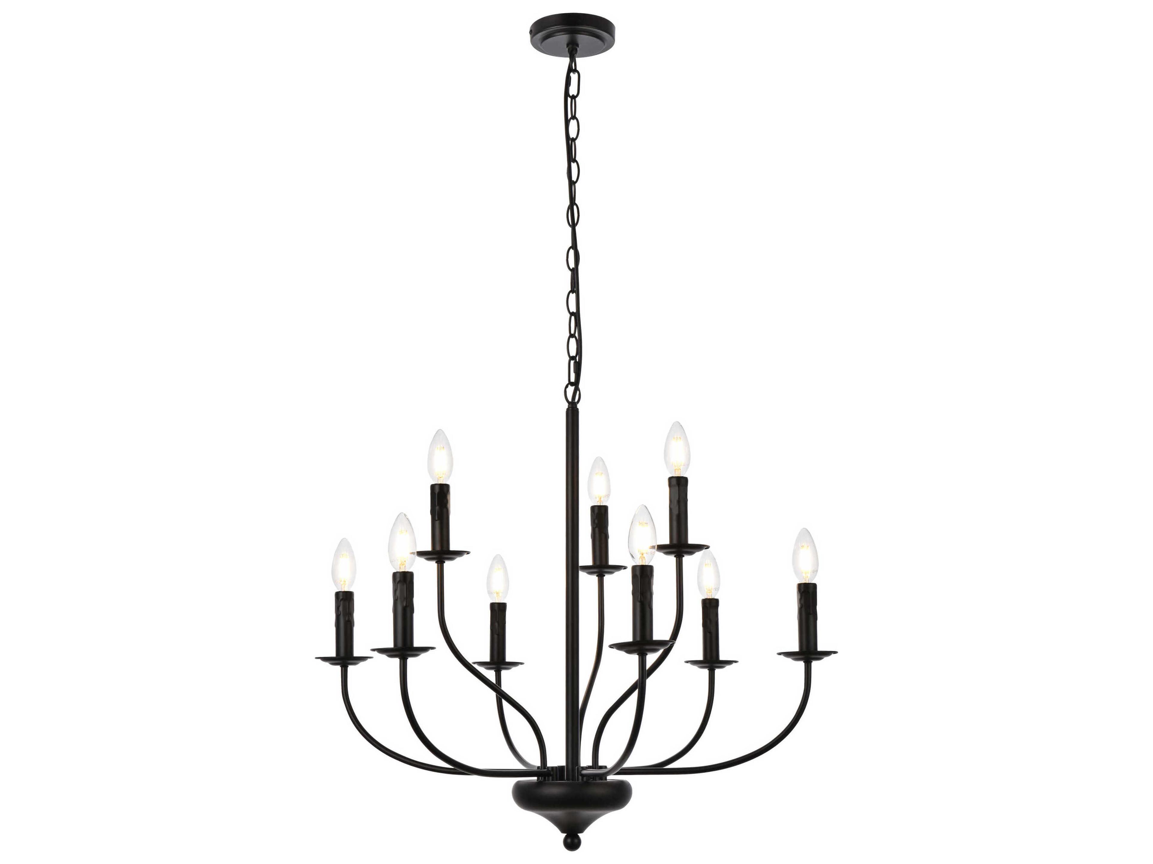 Westley 9-Light Black Chandelier