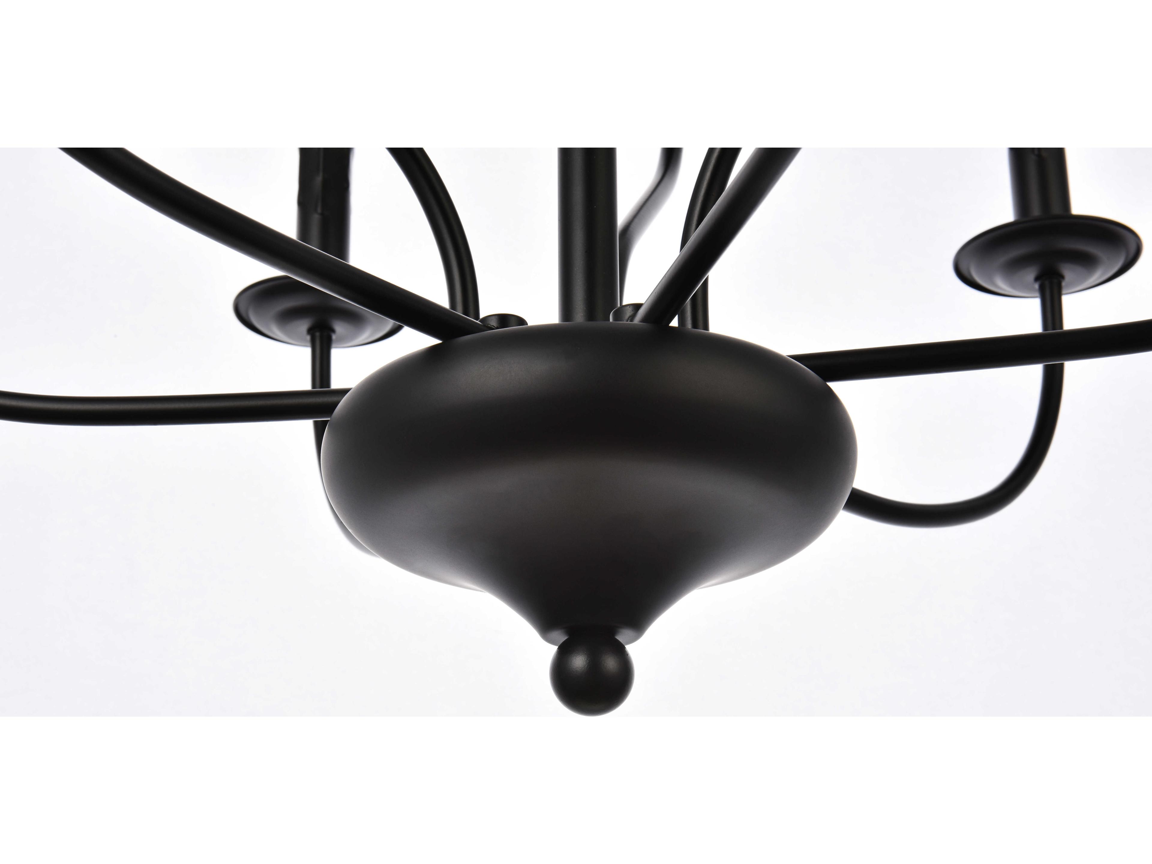 Elegant Lighting Westley 9-Light Black Chandelier