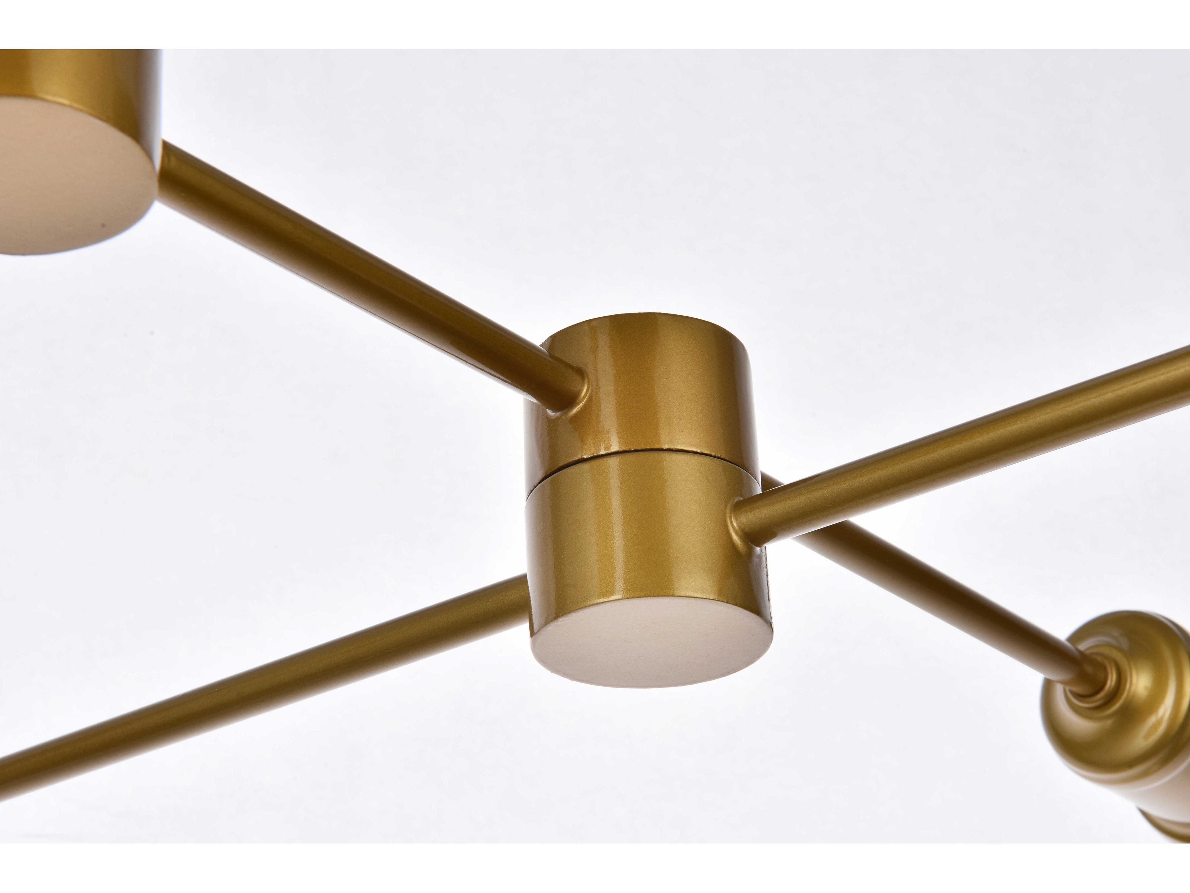 Elegant Lighting Xavier 6-Light Brass Island Pendant