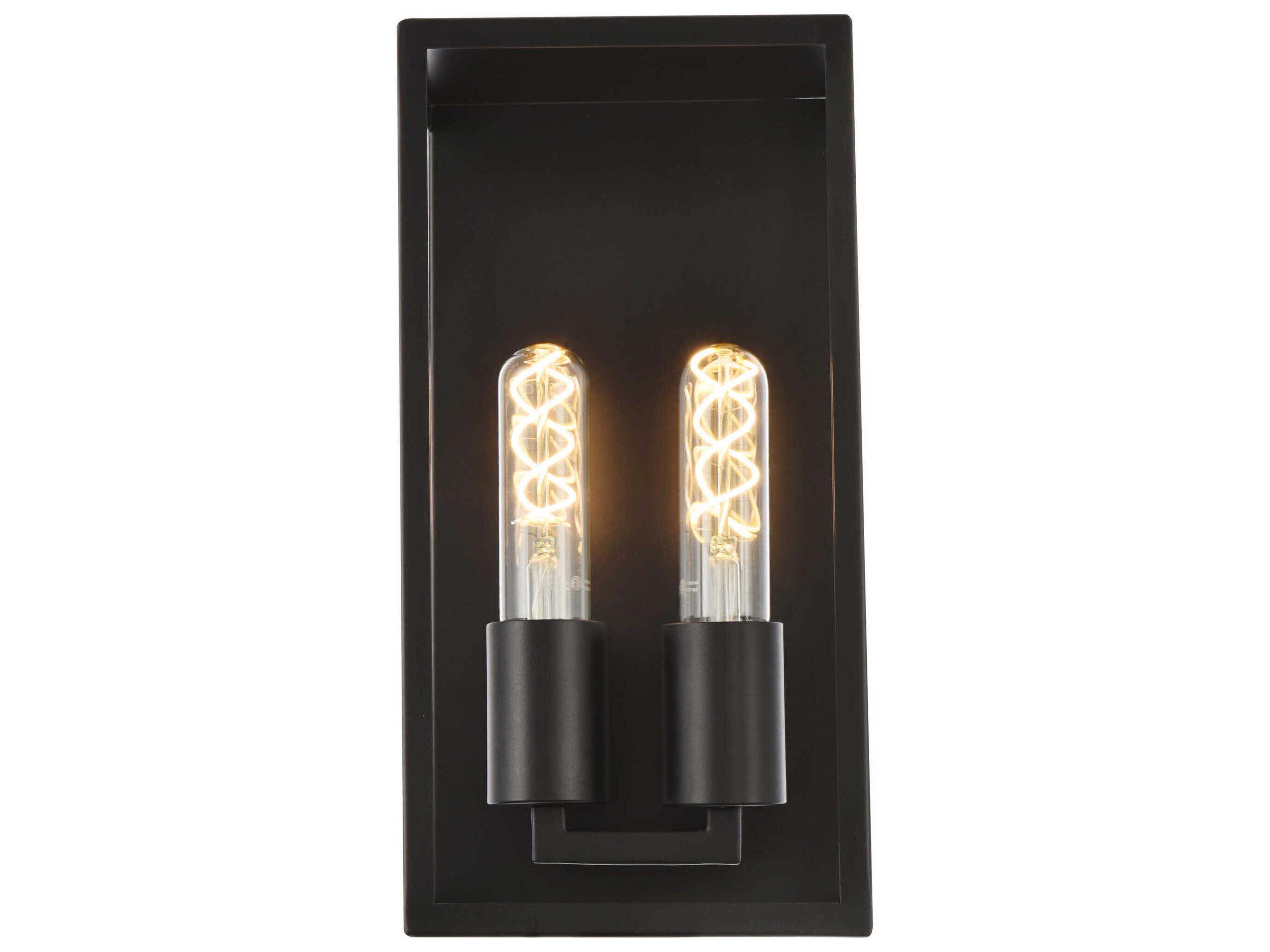 Voir 2-Light Black Wall Sconce