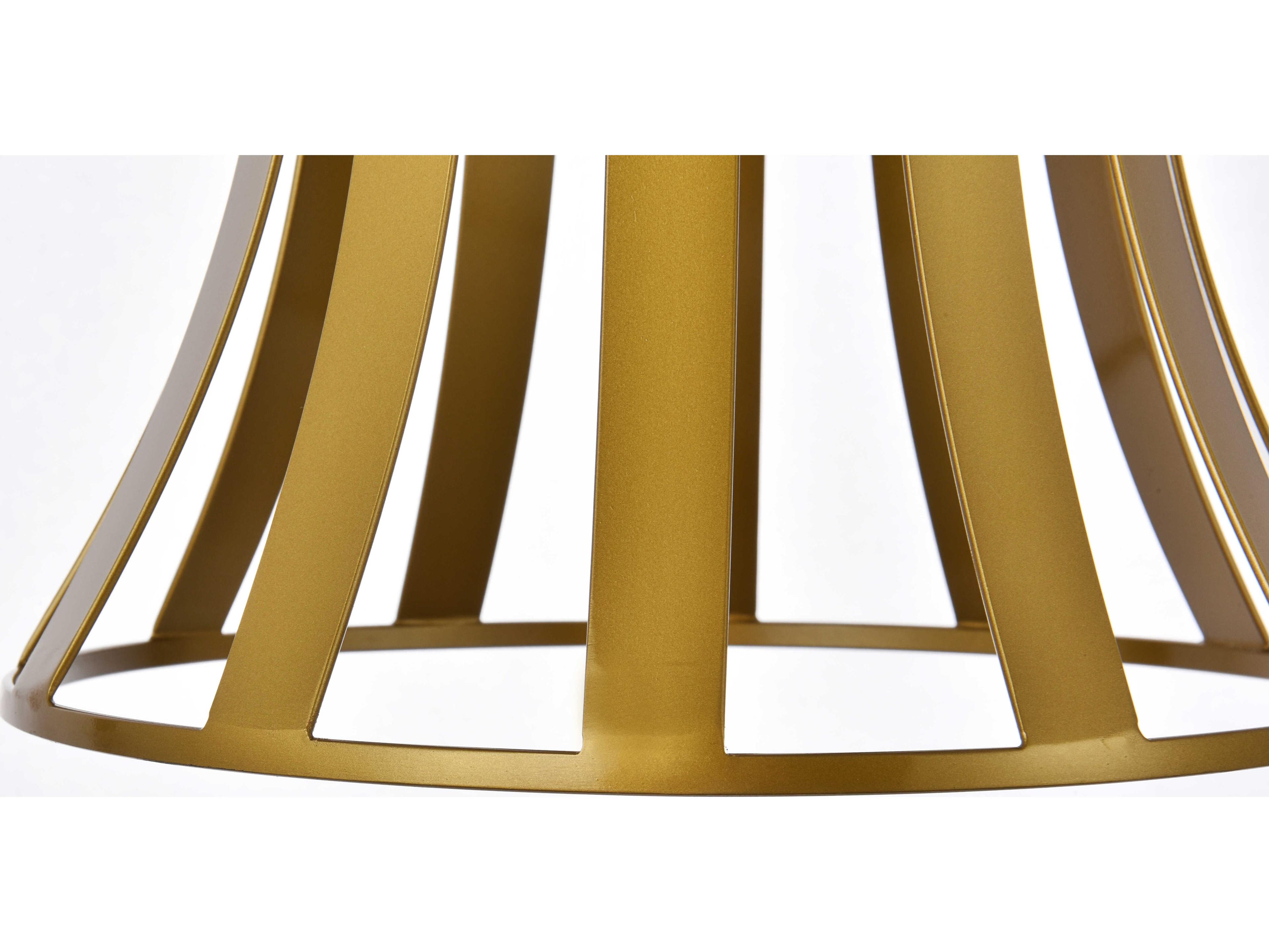 Elegant Lighting Lily 1-Light Brass Mini Pendant