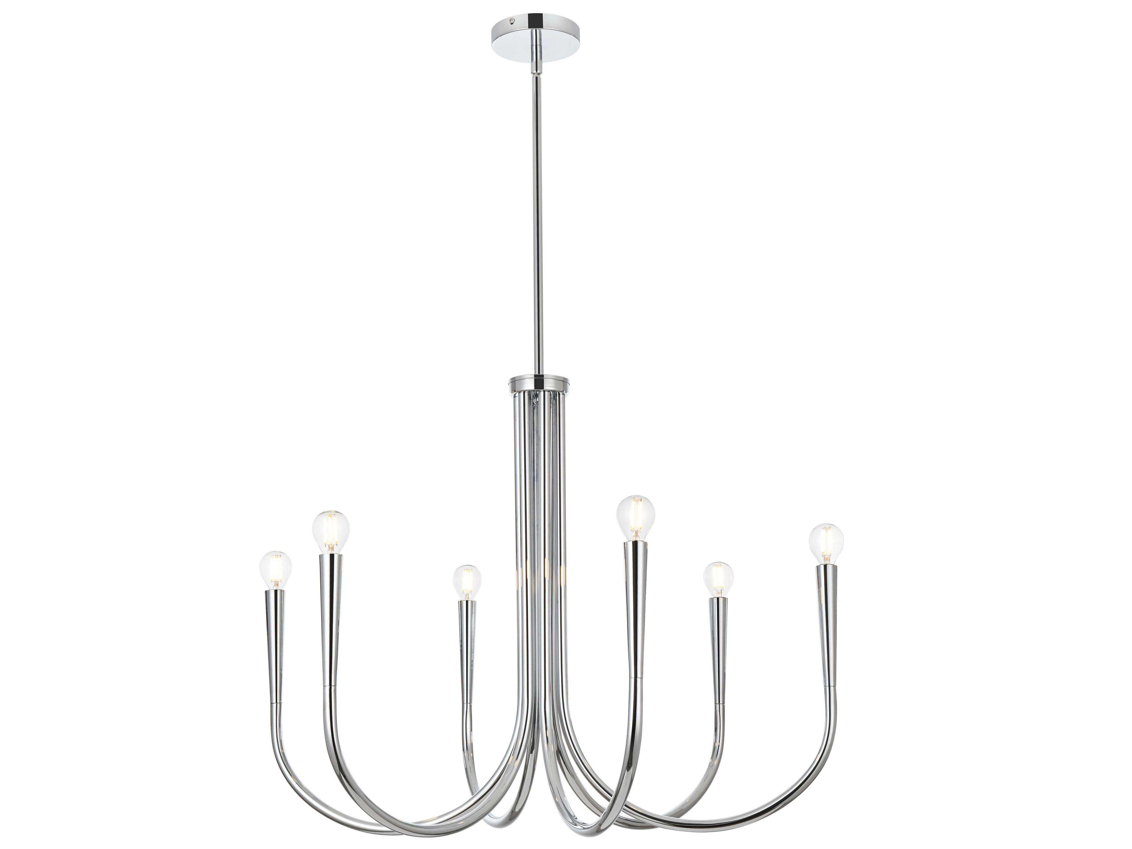 Layne 6-Light Chrome Chandelier