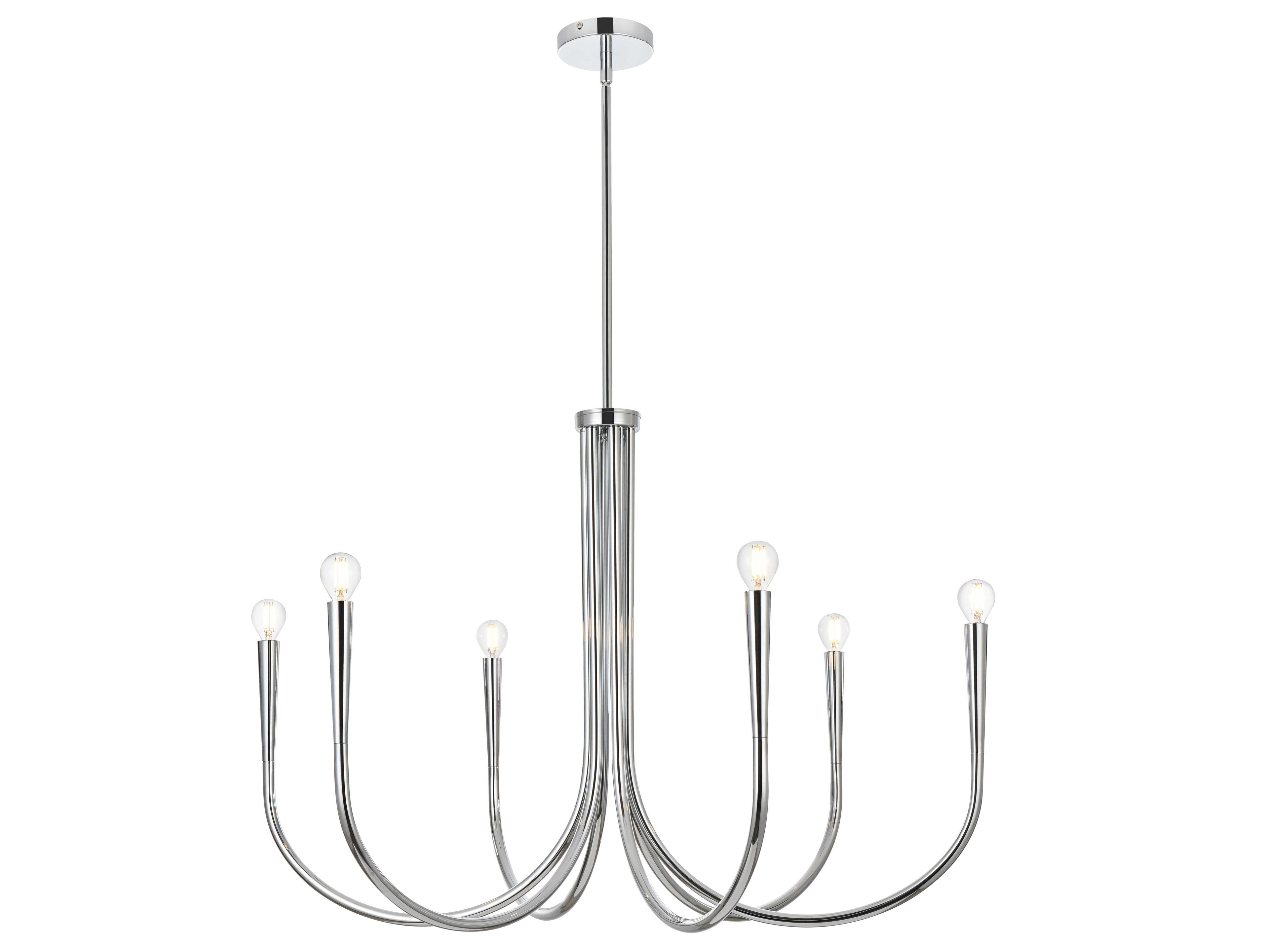 Layne 6-Light Chrome Chandelier