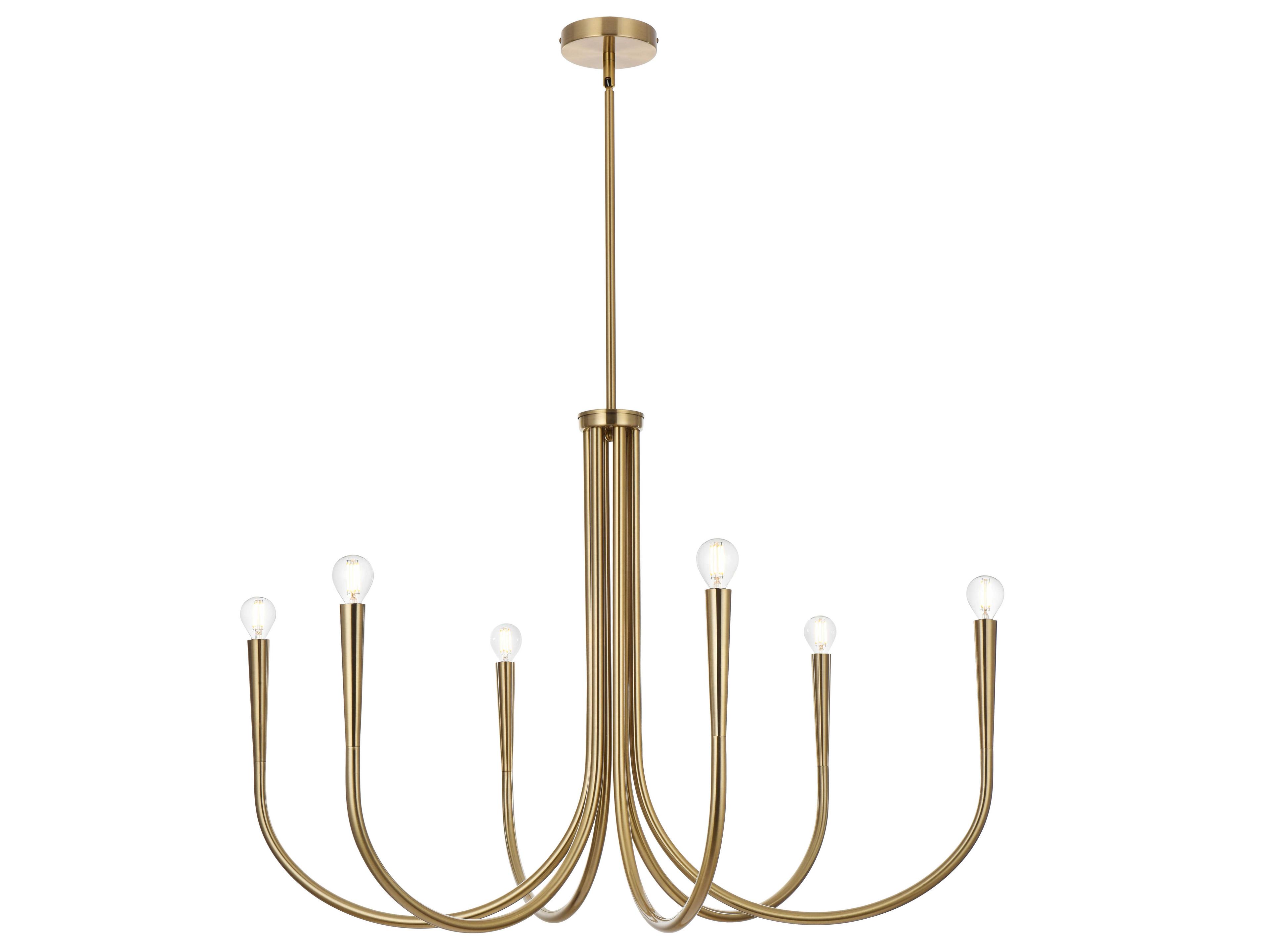 Layne 6-Light Gold Chandelier