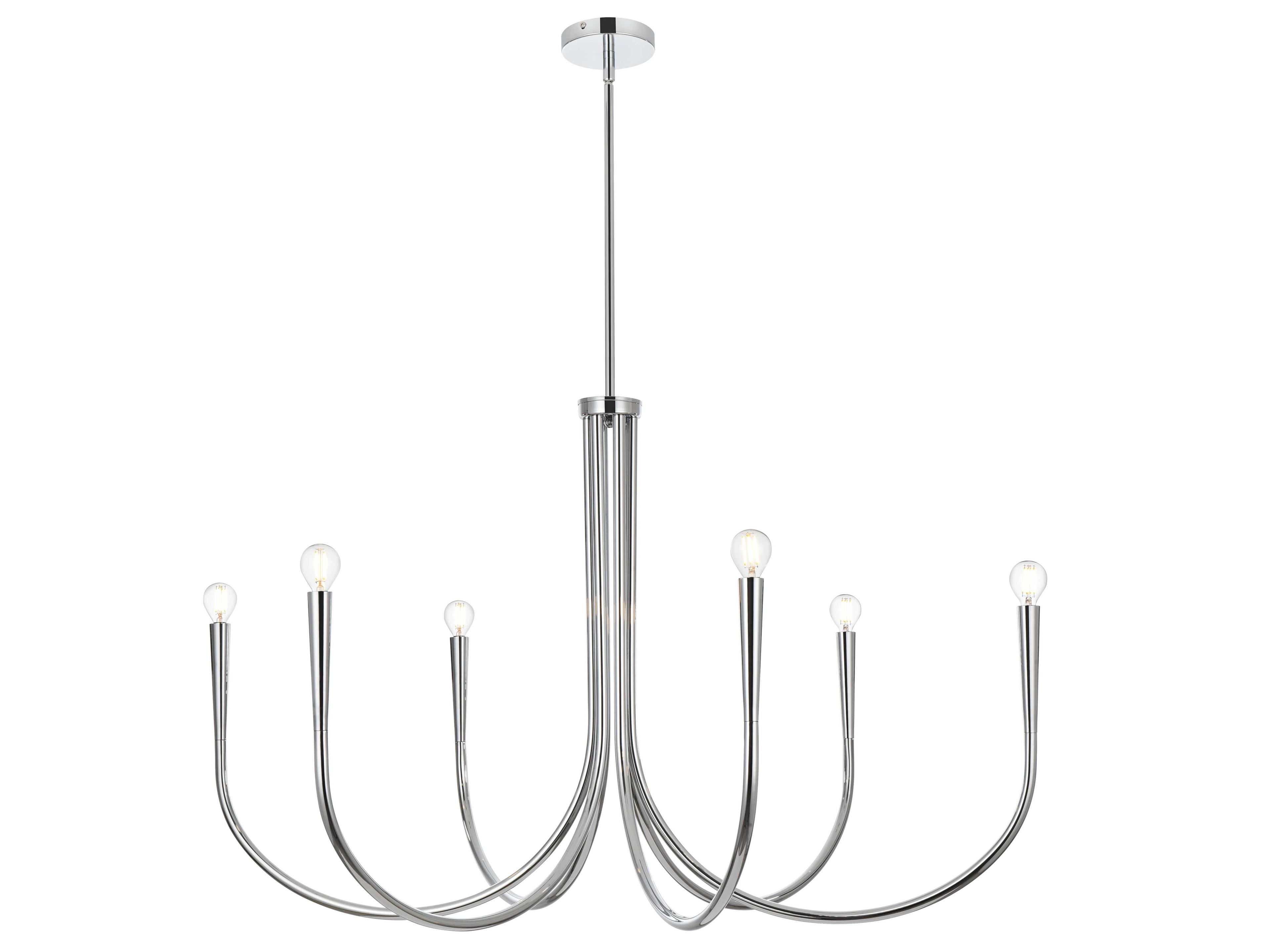 Layne 6-Light Chrome Chandelier